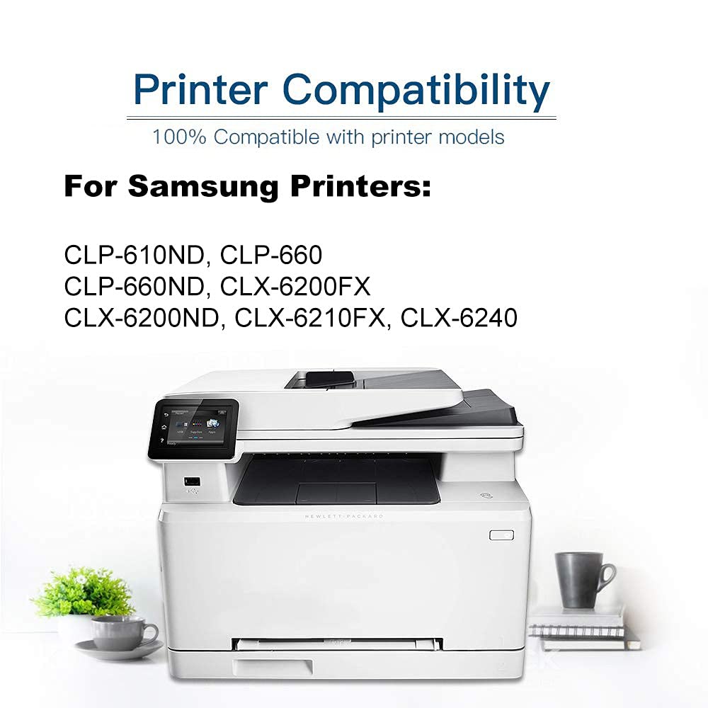 10-Pack (4BK+2C+2Y+2M) High Capacity Compatible CLP-610ND CLP-660 Laser Printer Toner Cartridge - Replacement for Samsung CLP-K660A CLP-C660A CLP-Y660A CLP-M660A - Perfect for Office & Home Printing Needs
