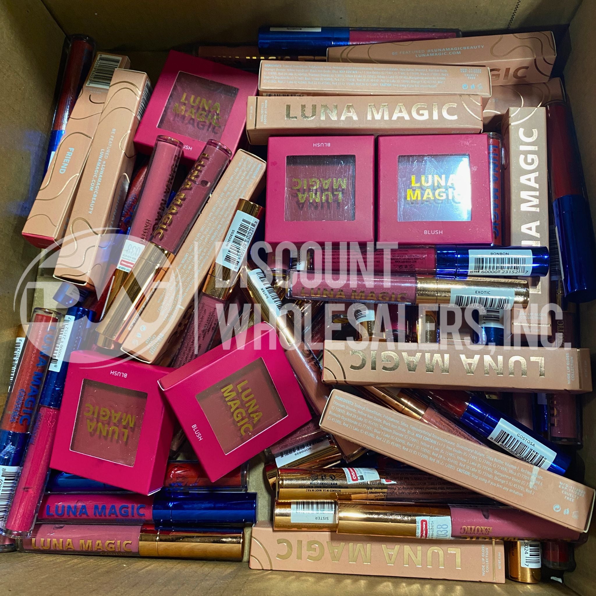 Luna Magic Assorted Makeup Kit - 80 Pcs Professional Cosmetic Set for Eyes, Lips & Face | Perfect for Makeup Artists, Beginners & Daily Beauty Routine