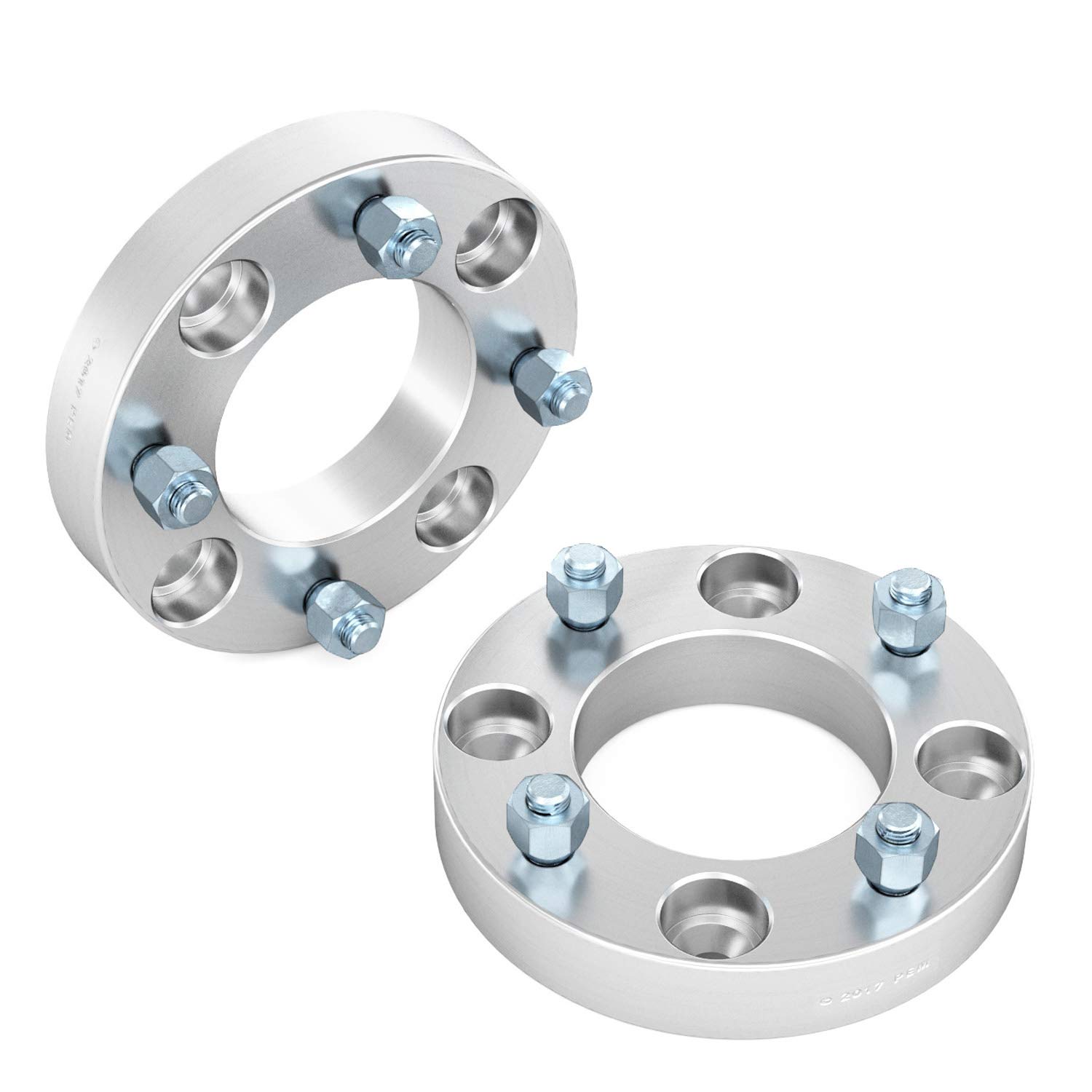 RockTrix 1 inch ATV Wheel Spacers (4x110, 74mm Bore, 10x1.25 Studs) - Compatible with Honda Yamaha Suzuki Bombardier UTVs - Heavy Duty Silver Wheel Spacers for Off-Road Vehicles - Perfect for Trail Riding & Mudding Adventures (2-Pack)