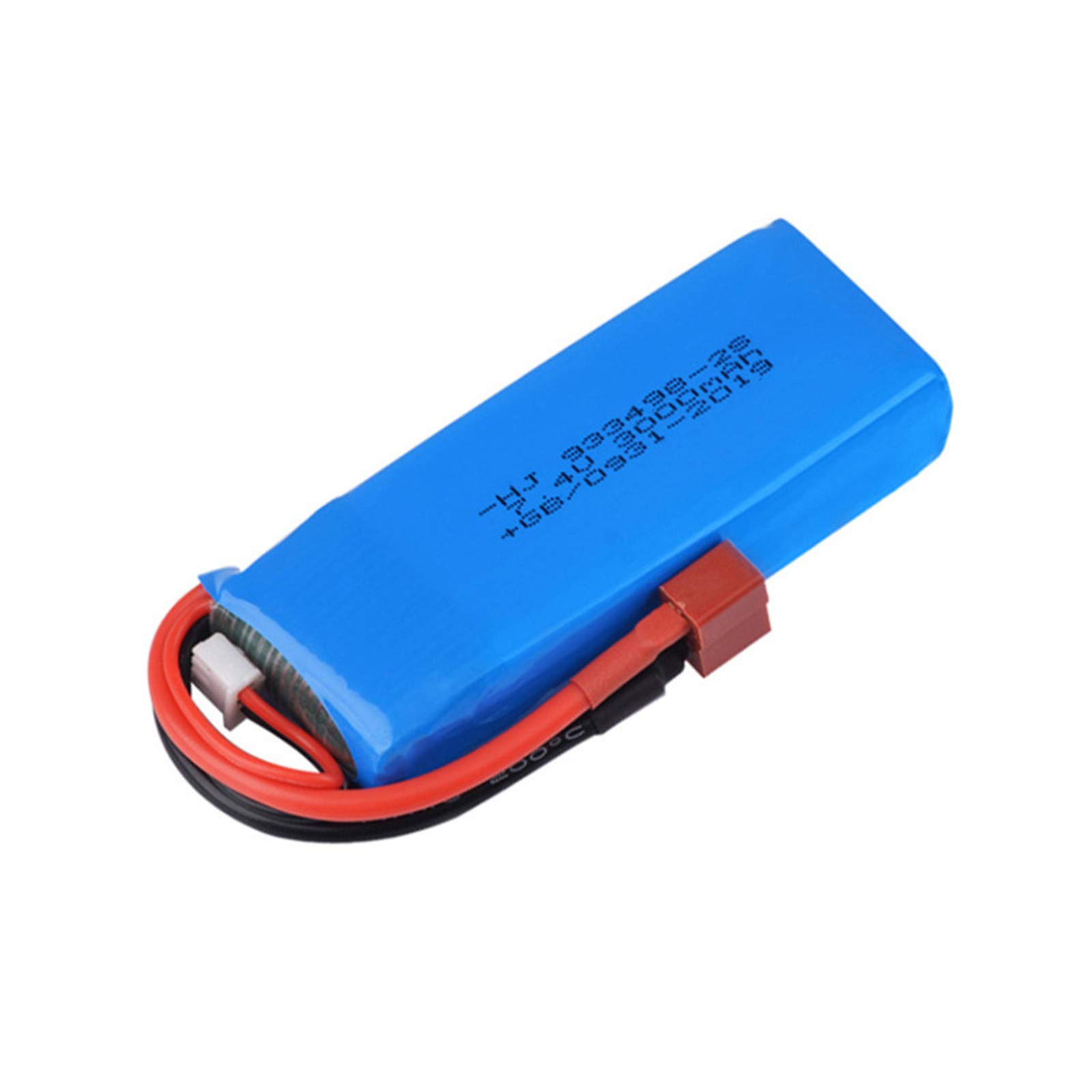 Panzisun 7.4V 3000mAh 2S LiPo Battery for WLtoys 124018 124019 112 RC Car & Drone - High Performance Replacement Battery (102x34x19mm) - Perfect for Off-Road Racing, RC Hobbyists and Drone Enthusiasts
