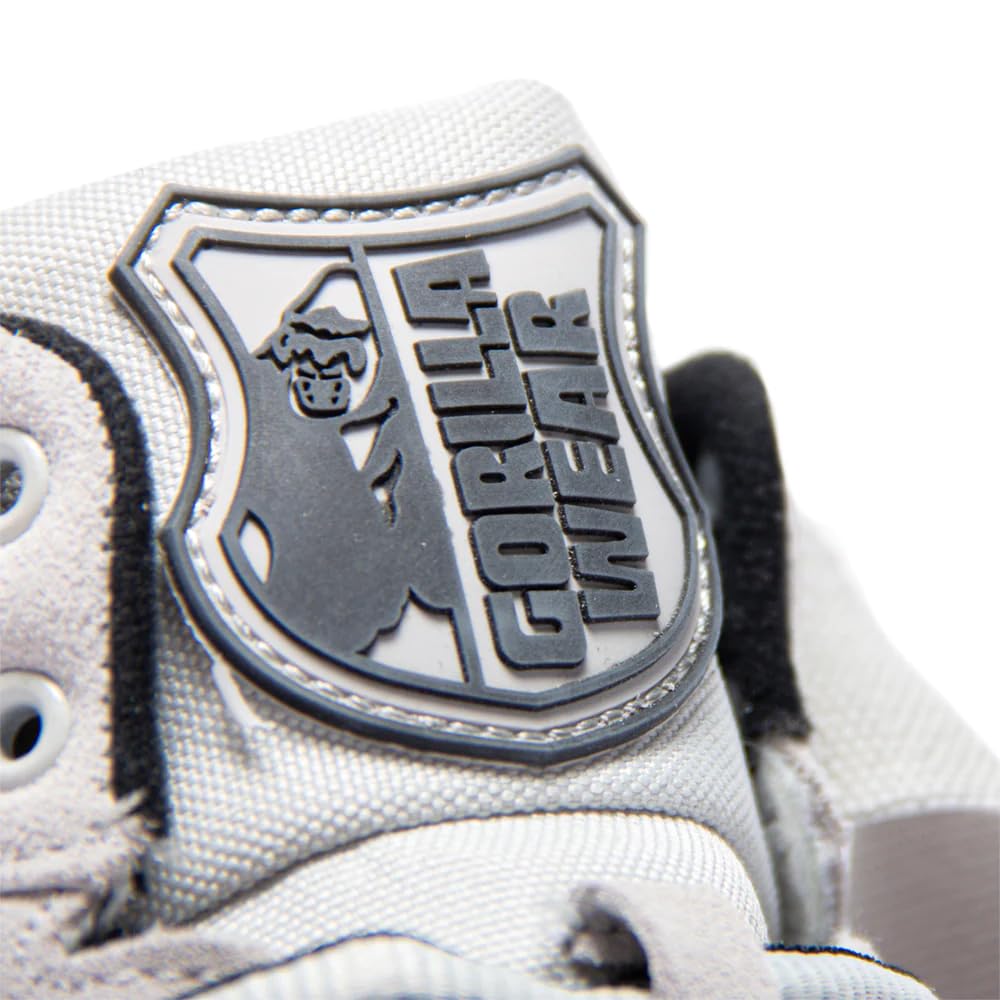 GORILLA WEAR Perry High Tops Pro Weightlifting Shoes for Squats, Deadlifts & Powerlifting - Cross Training Gym Shoes for Men & Women in White - Perfect for Weight Training, Olympic Lifting & Strength Workouts