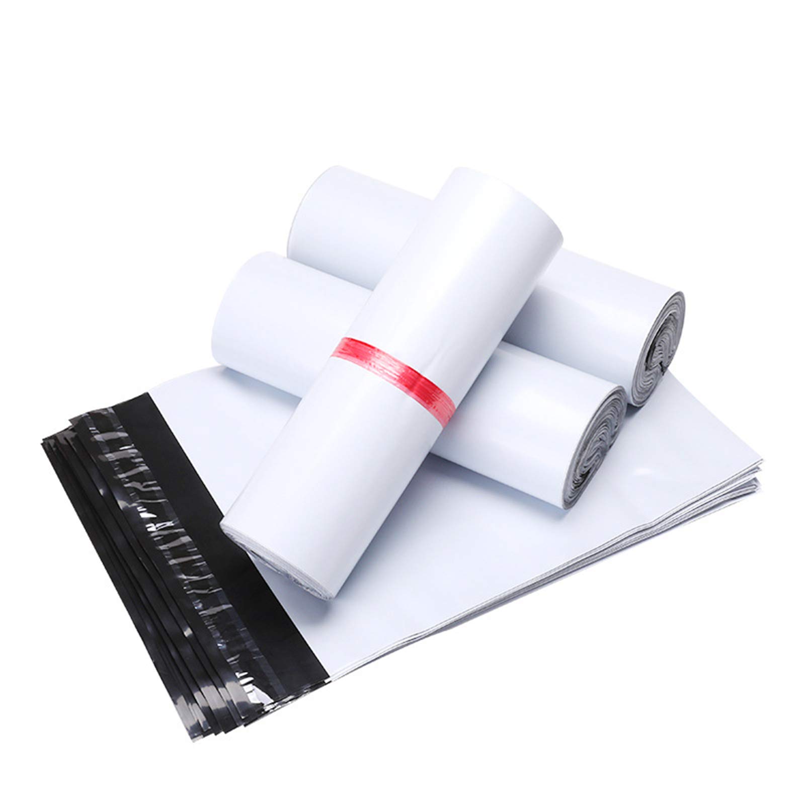 100 PCS 7.5 X 10.5 Inch White Poly Mailer Envelopes - 2.5 Mil Self Adhesive Waterproof Tear-Proof Shipping Bags for Ecommerce, Online Stores, Amazon FBA and USPS Mailing (#2)