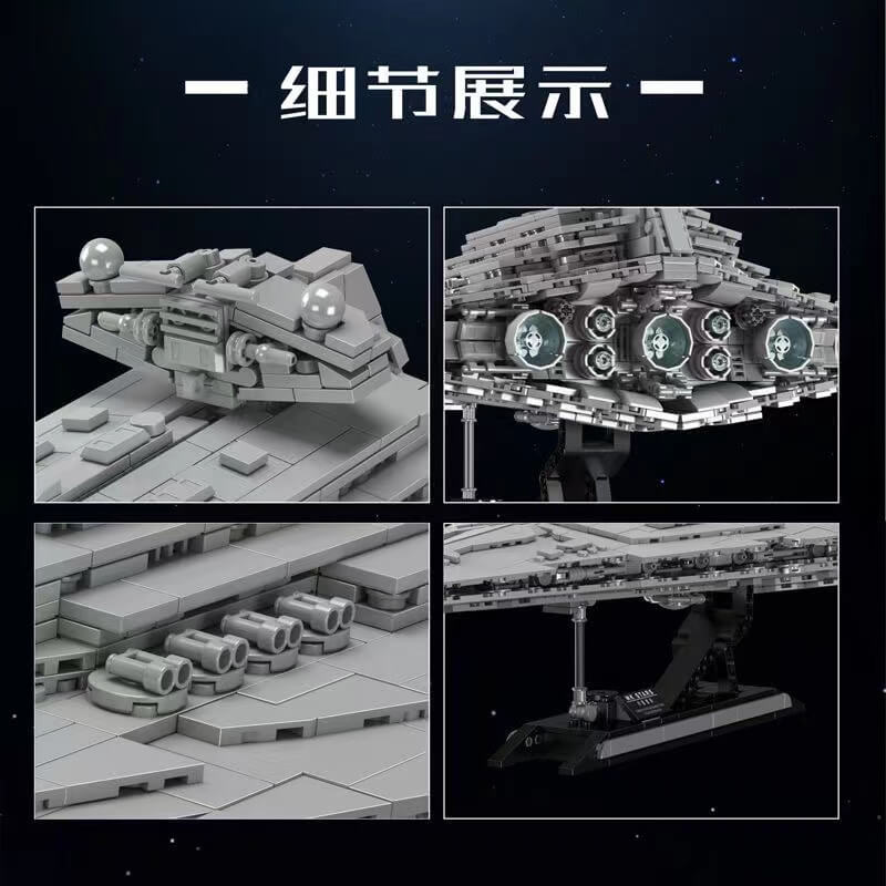 Mould King 21073 Imperial Class Star Destroyer Building Blocks Set - Ultimate Star Wars Model Kit for Adults & Kids | Perfect for Collectors, Gifts & Home Decor Display