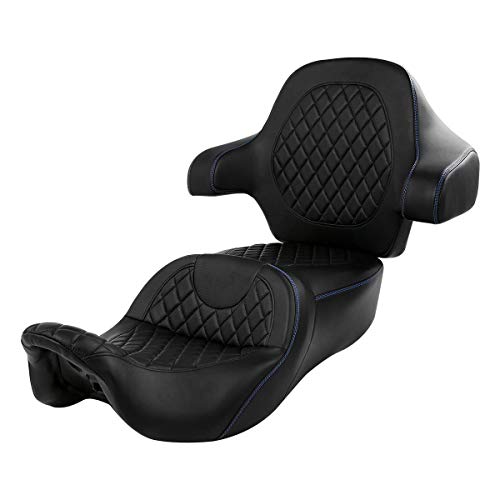 Seat + Backrest Black Blue