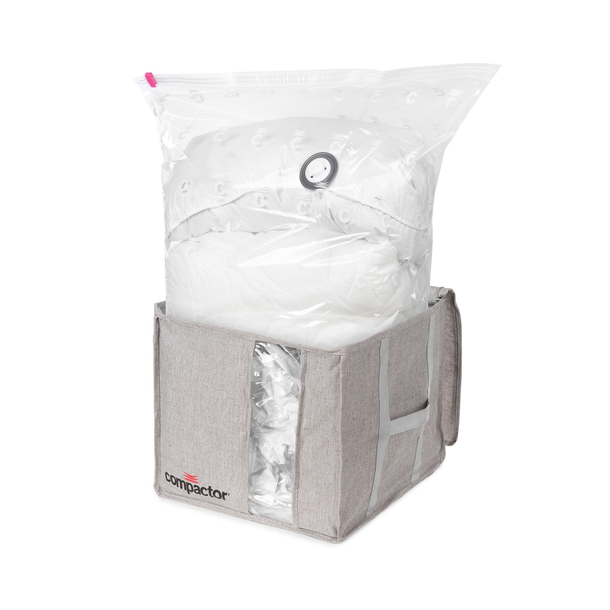 Vacuum Storage Box for Clothes & Bedding - Space Saving Compactor Organizer (Size M) | Perfect for Travel, Seasonal Storage & Small Spaces
