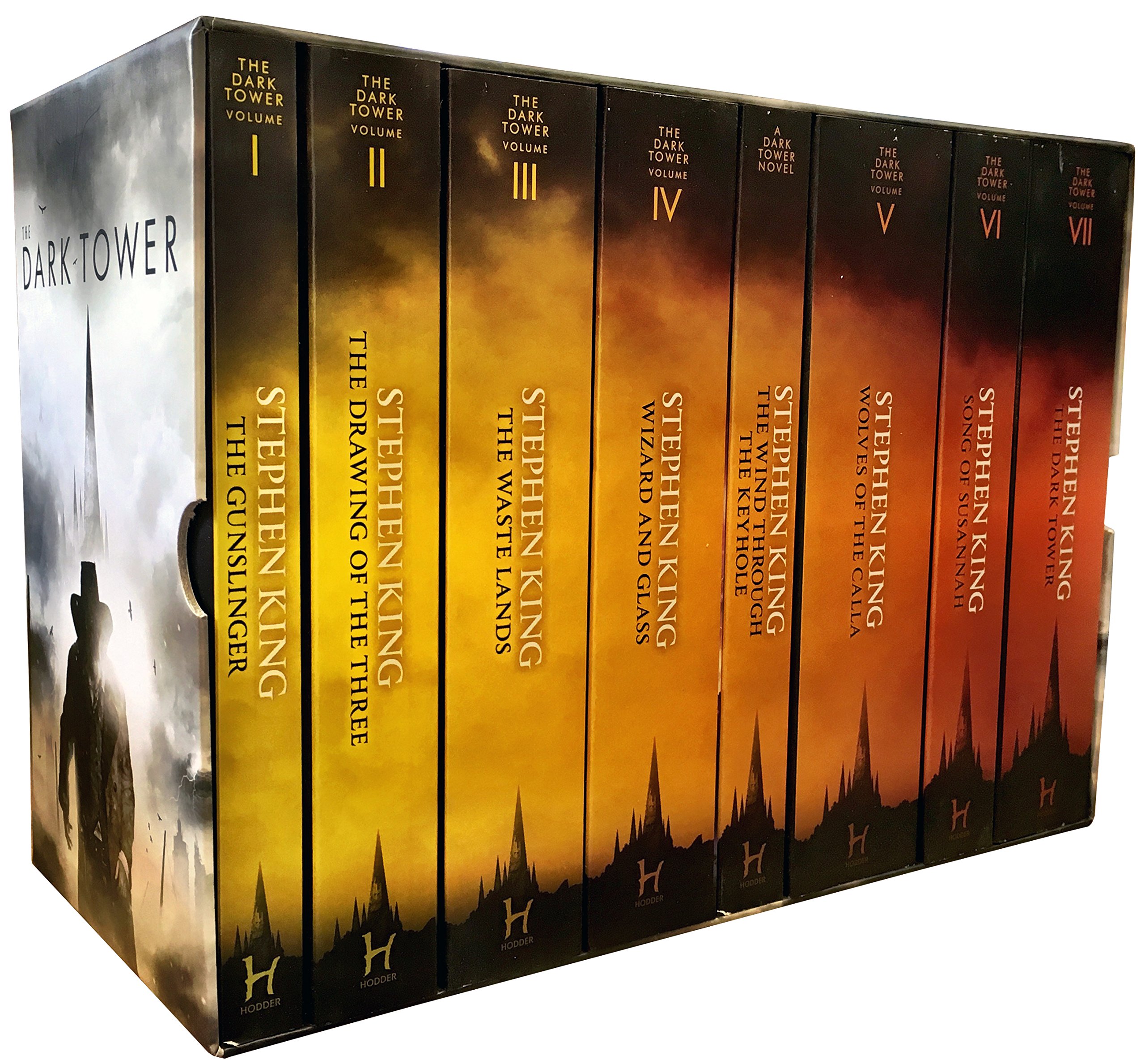Stephen King Dark Tower Series Complete 8-Book Box Set (Books 1-8) - The Gunslinger, Fantasy Adventure Novels - Perfect for Fans & Book Collectors | Great for Gifts, Reading Clubs & Home Libraries