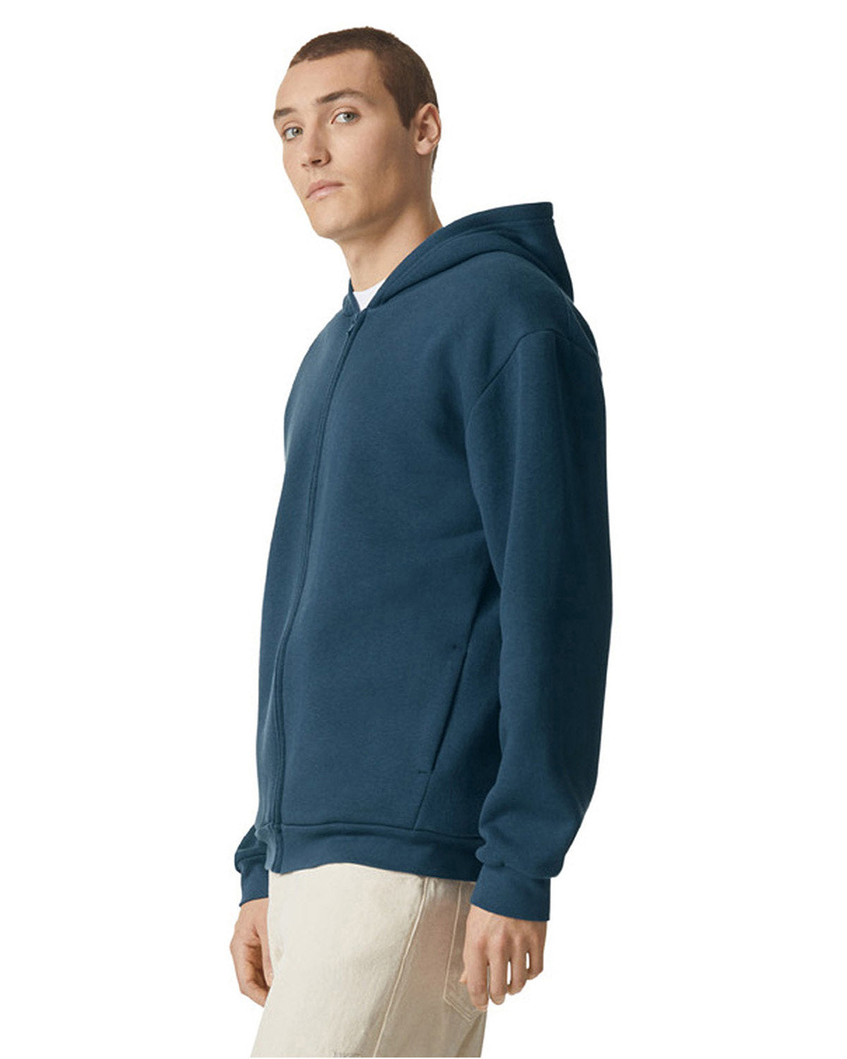 American Apparel RF497 ReFlex Fleece Unisex Full Zip Hoodie - Soft & Warm Fleece Jacket for Men & Women - Perfect for Outdoor Activities, Gym & Casual Wear