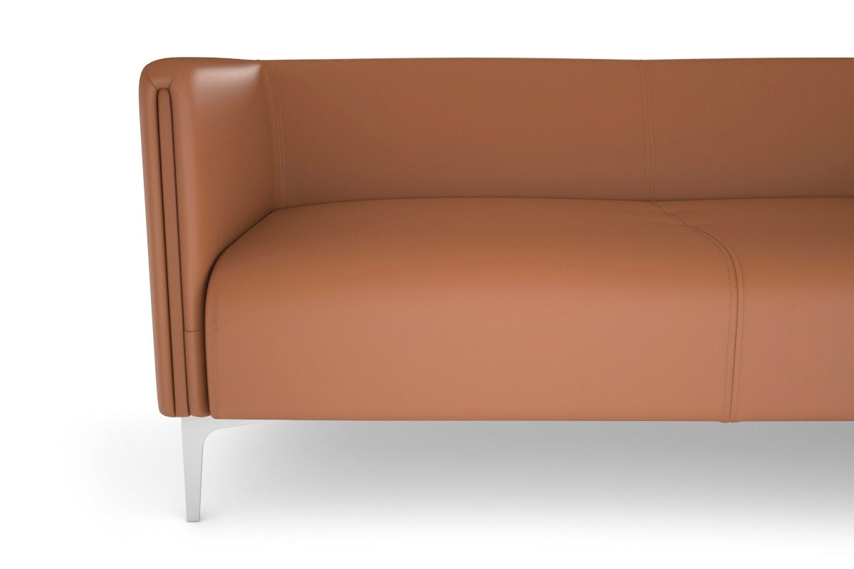 Drej 2.0 Lounge Chair with Square Arms - Triple Seating Modern Sofa for Living Room, Lounge & Office Comfort