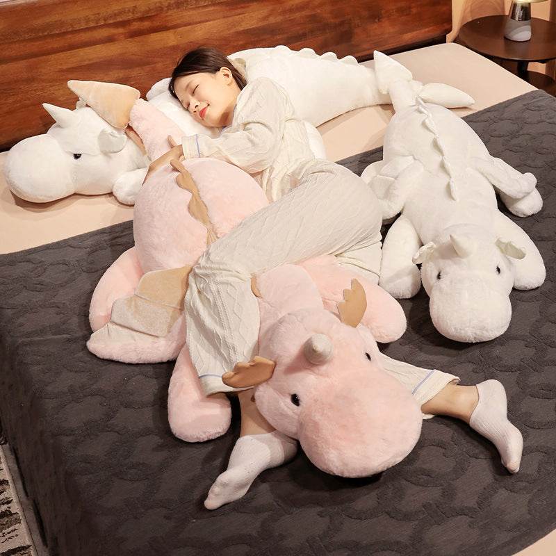 5ft Giant Dream Dragon Plush Stuffed Animal Toy - Large Cute Fantasy Dragon Plushie for Kids & Adults - Perfect for Bedroom Decor, Gift, and Cuddling