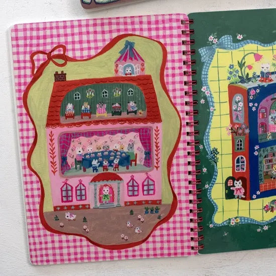 Yumi Kitagishi Sketchbook - Doll House & Croquis Drawing Book for Artists | Perfect for Fashion Design, Illustration Practice & Creative Sketching