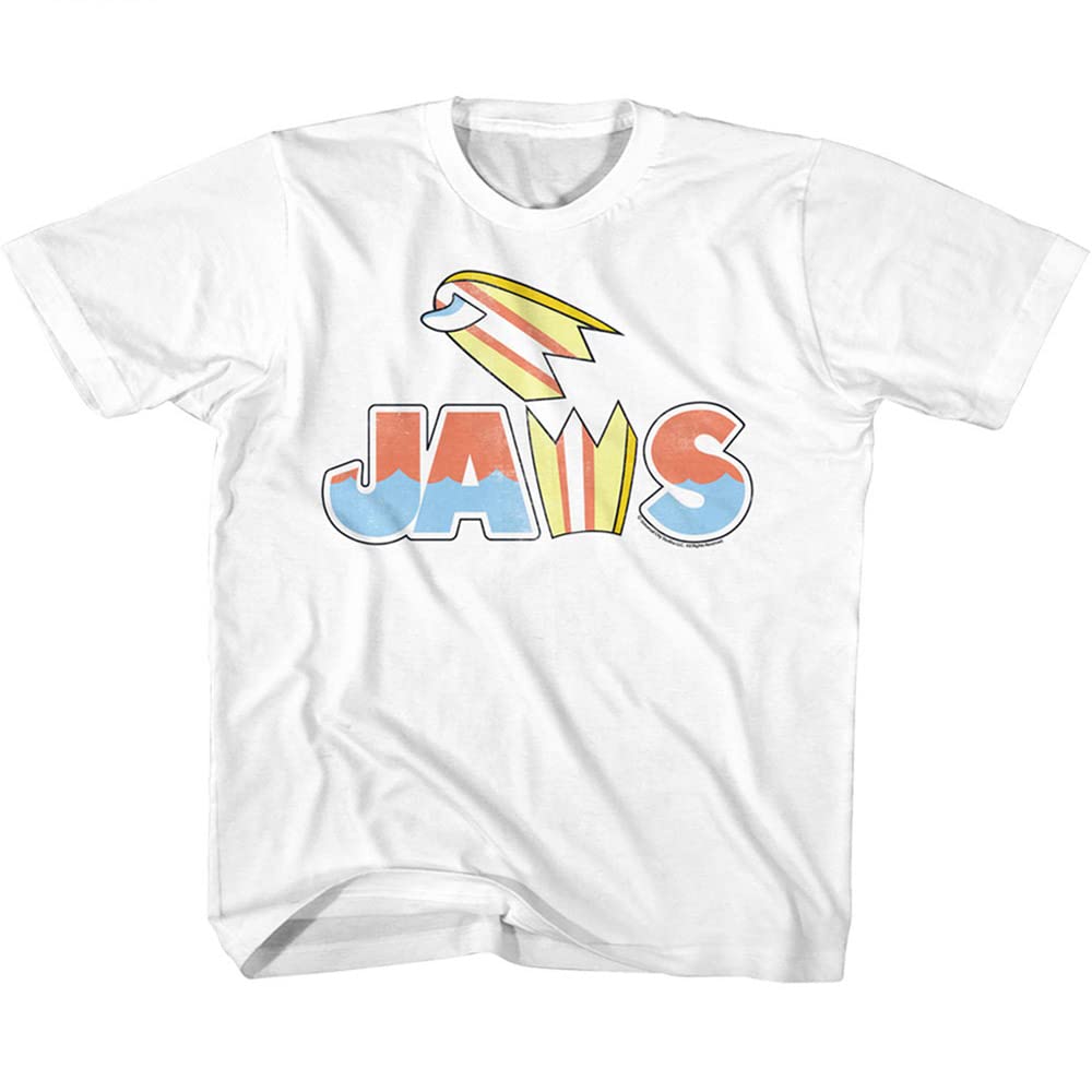 Jaws Movie Broken Surfboard Graphic T-Shirt for Youth - Vintage Horror Film Tee for Surfing, Beach & Casual Wear