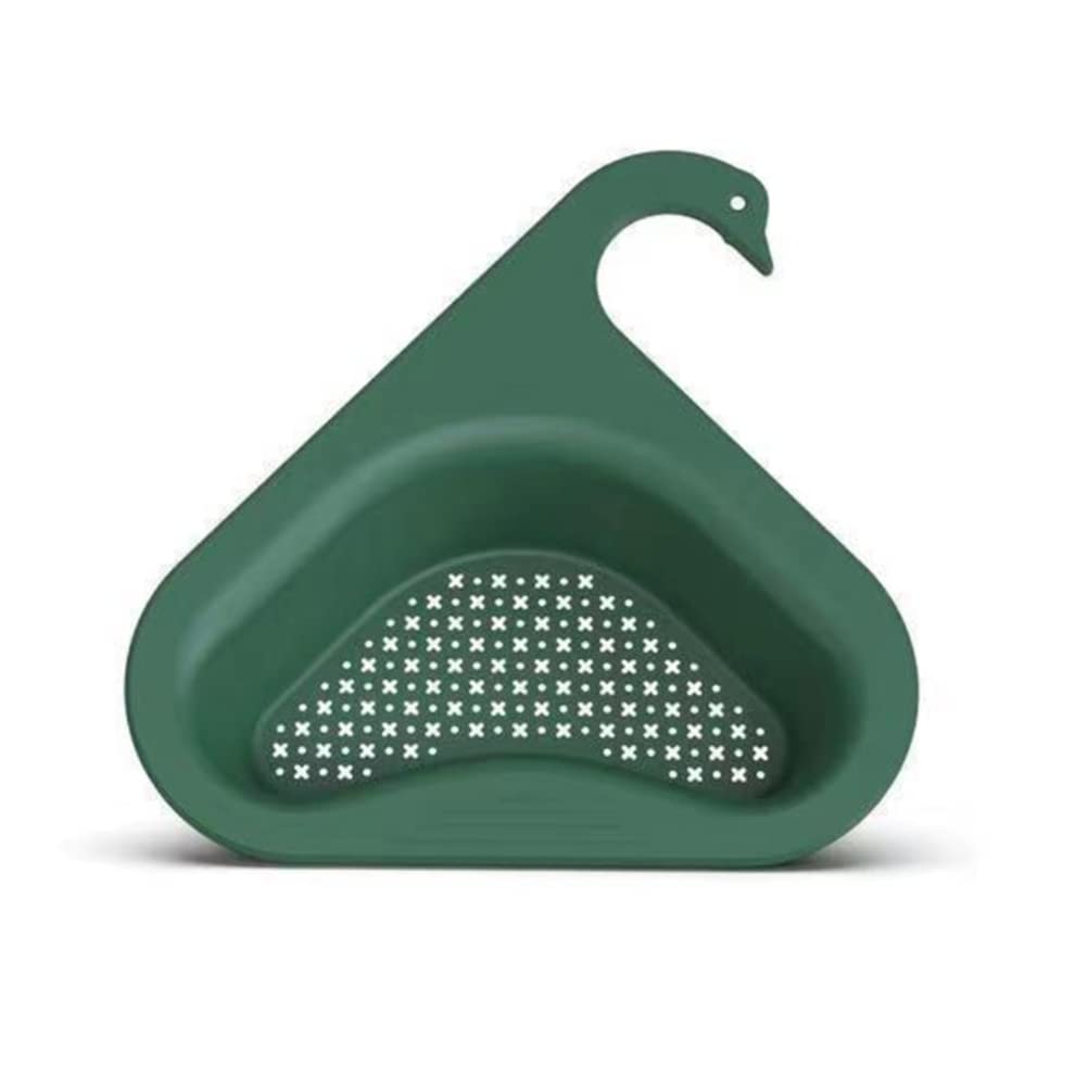 OHEPFD Triangle Sink Strainer Basket - No Drill Corner Drain Shelf, Hanging Kitchen & Bathroom Sink Organizer - Perfect for Small Spaces, RV, Apartment & Dorm Use