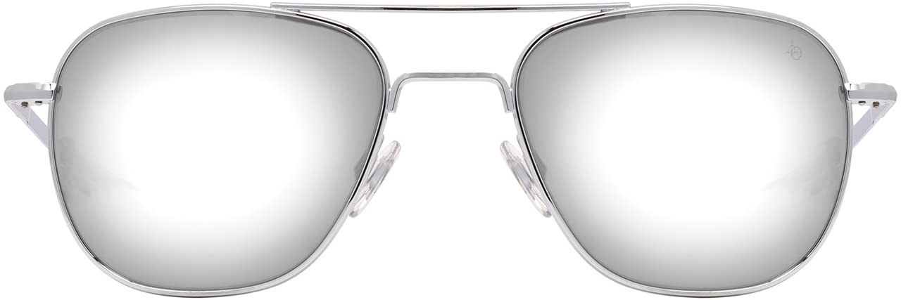 AO Original Pilot Sunglasses - SkyMaster Mirrored Aviator Glasses with Bayonet Temple - UV Protection Polarized Lenses for Men & Women - Perfect for Driving, Flying, and Outdoor Activities