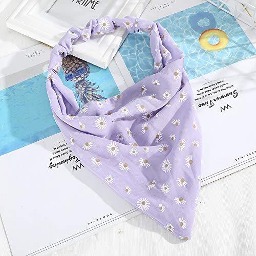 Floral Elastic Hair Kerchief Scarf Set of 3 - Stylish Headbands for Women, Girls | Perfect for Summer, Beach, Yoga, and Outdoor Activities
