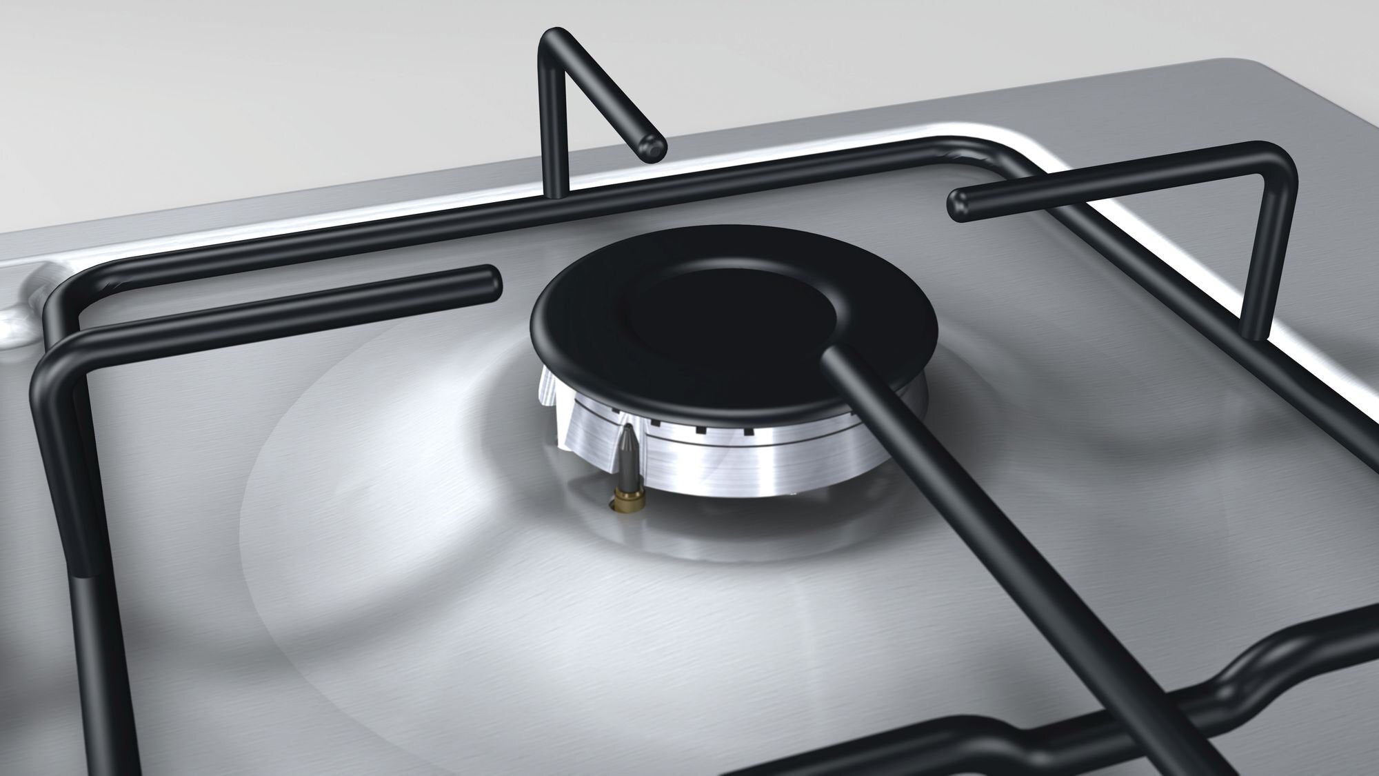 Bosch PBH6B5B80A 60cm Serie 2 Natural Gas Cooktop - 4 Burner Gas Stove for Home Kitchen, Perfect for Boiling, Frying & Simmering
