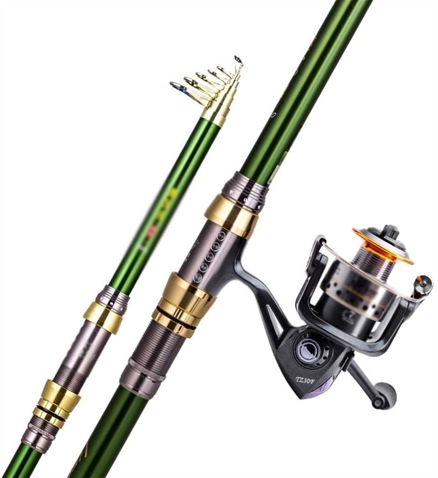 Carbon Fiber Telescopic Fishing Rod and Reel Combo - Ultra Light Portable Super Hard Retractable Fishing Gear for Sea, Lake & River Fishing | Perfect for Travel, Camping & Outdoor Adventures