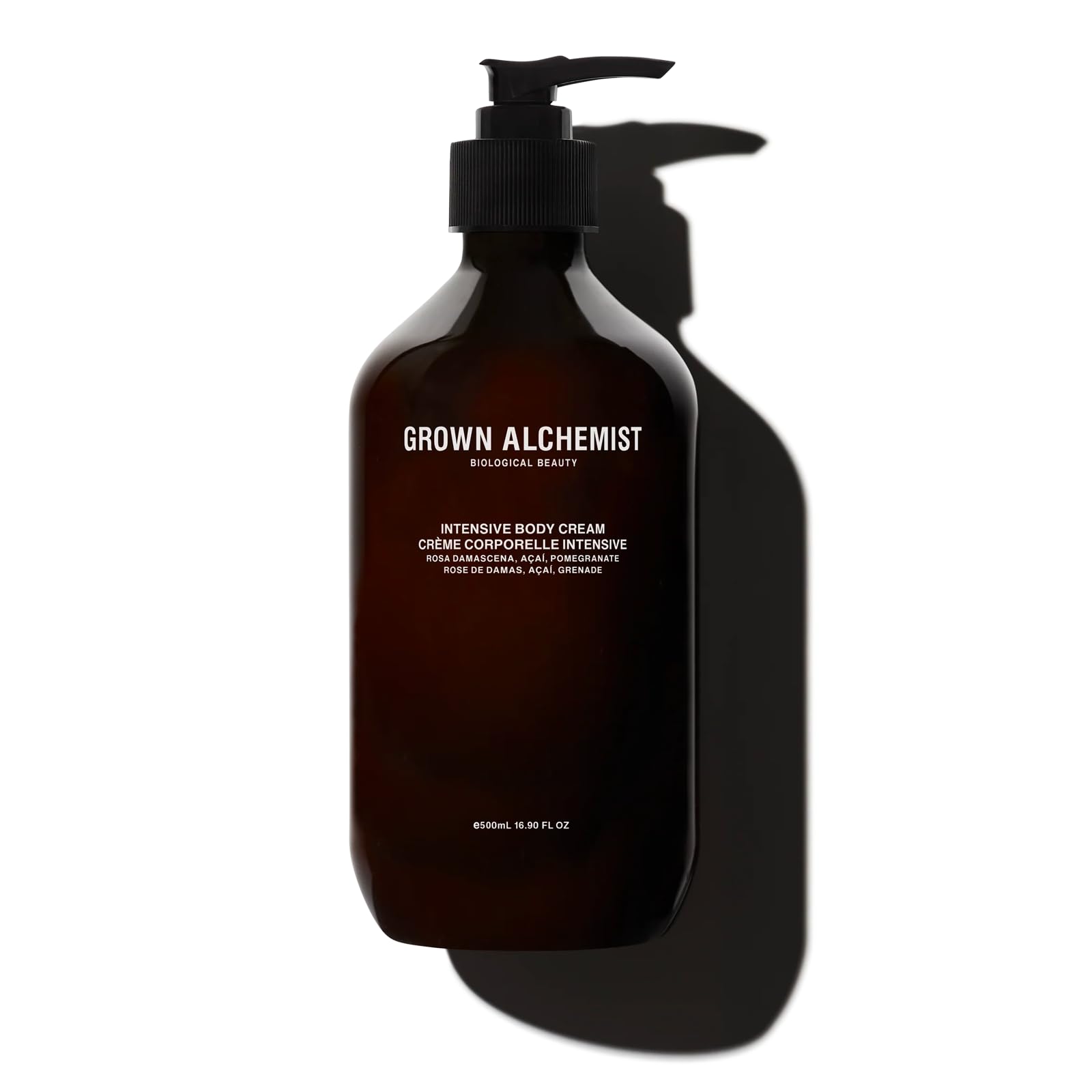 Grown Alchemist Intensive Body Cream - Hydrating Moisturizer with Rosa Damascena & Pomegranate for Dry Skin | Bioactive Natural Skincare | Firming & Tightening Body Lotion 500ml | Perfect for Daily Hydration & Post-Shower Care