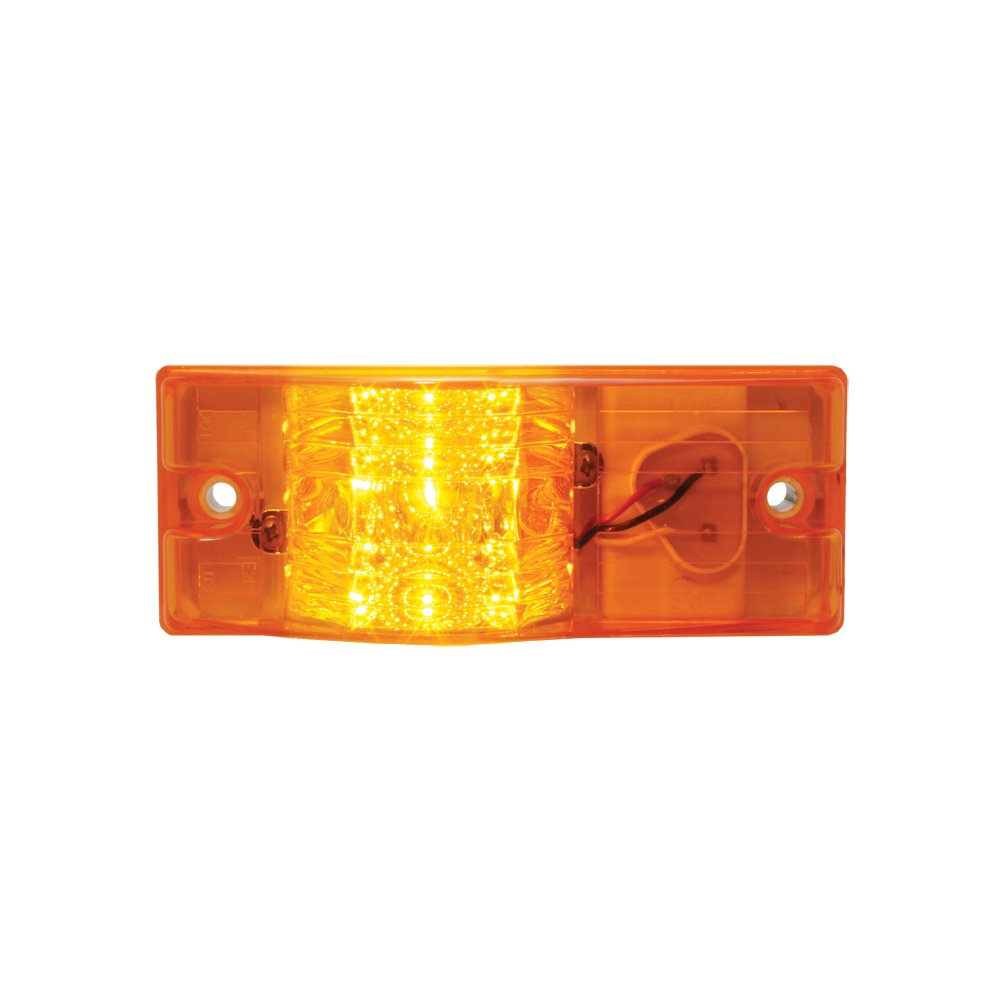 Grand General 78600 Amber Spyder 9-LED Side Mount Marker and Turn Signal Light - Heavy Duty Truck & Trailer Safety Lighting for Enhanced Visibility
