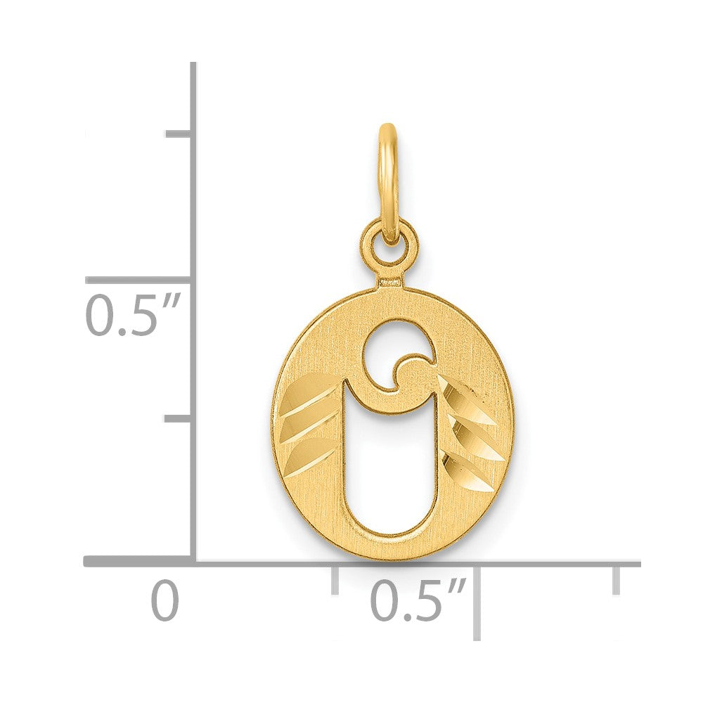 Vintage Gold Old English Letter 'O' Pendant Necklace - Model C4833 | Perfect for Gifts, Initial Jewelry & Layering Looks