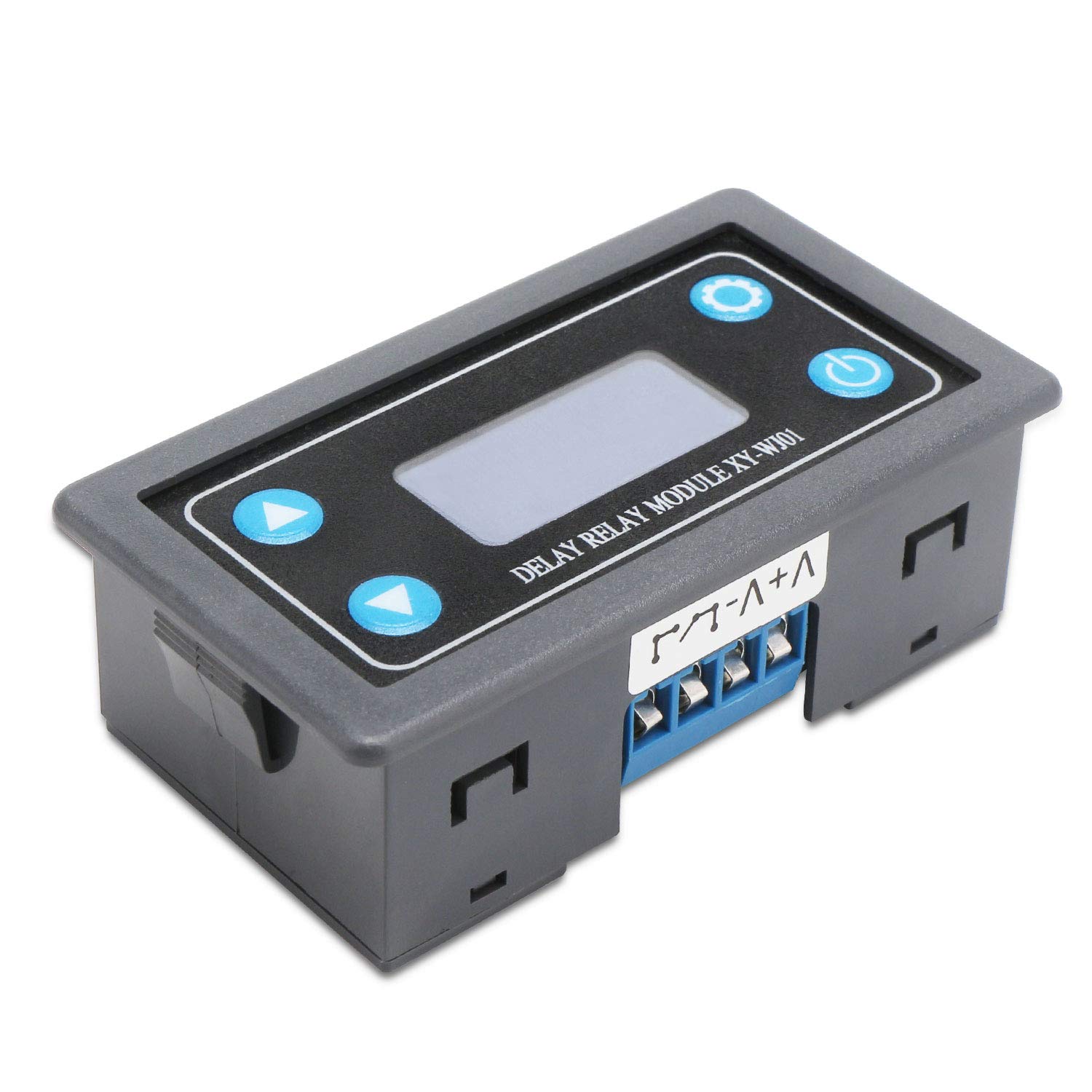 DROK Digital Timer Relay 2 Pack, DC 6-30V 12V 24V Delay Switch Module with LCD Display (0.01s-9999min, 50mA) - AC 220V Power On/Off Controller for Industrial Automation, Home Appliances & DIY Electronics Projects