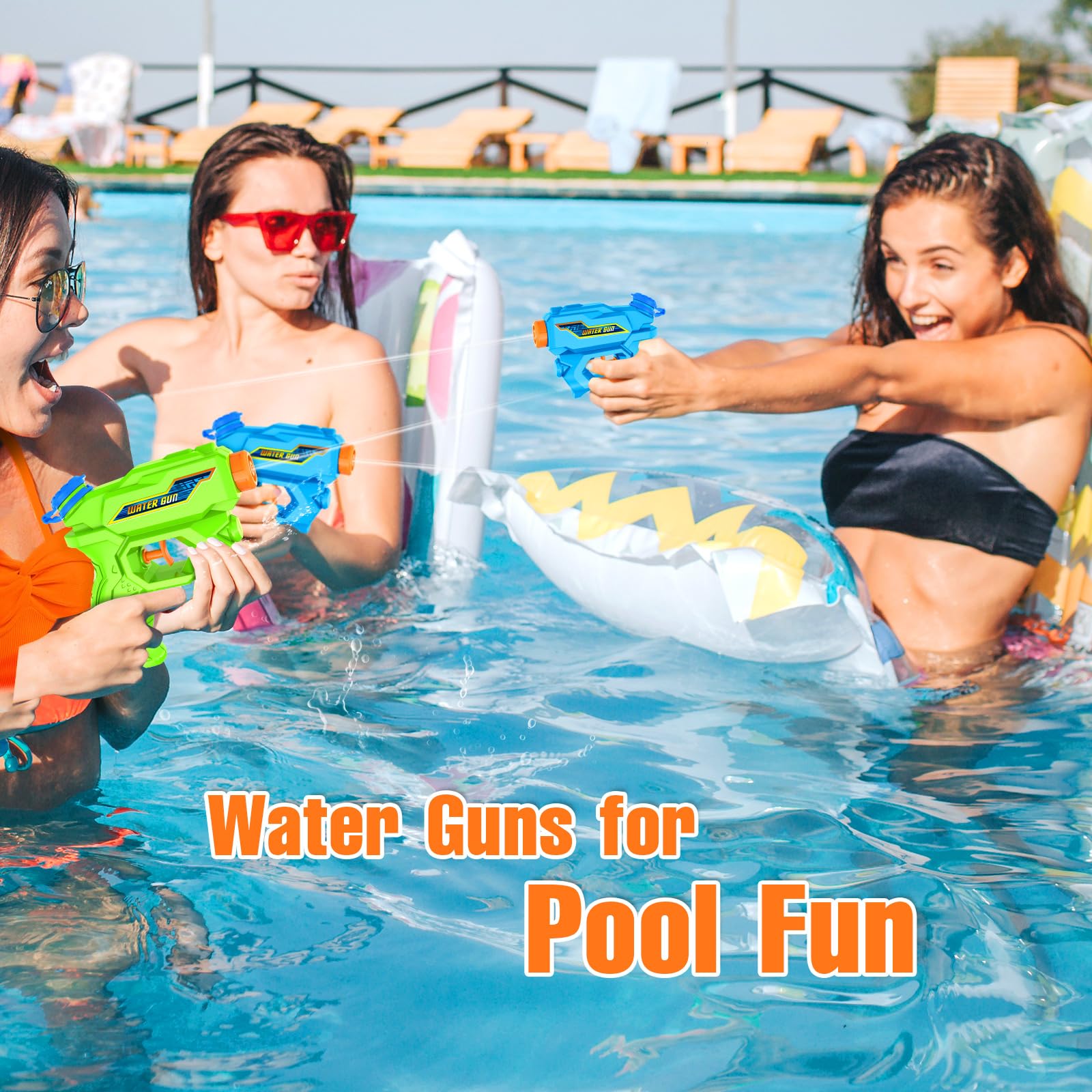 Best Water Guns for Kids - Mini Squirt Guns & Small Water Blaster Toys for Boys, Girls & Toddlers - Fun Summer Outdoor Toys for Pool, Beach & Backyard Water Fights