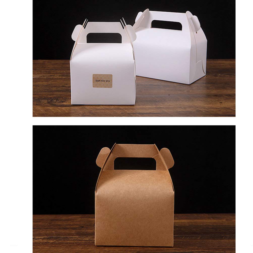 Healifty 30 Pack Small Brown Foldable Paper Treat Bags for Candy, Soap, Wedding Favors - Eco-Friendly Goodie Bags for Bridesmaid Gifts, Party Favors & Holiday Treats