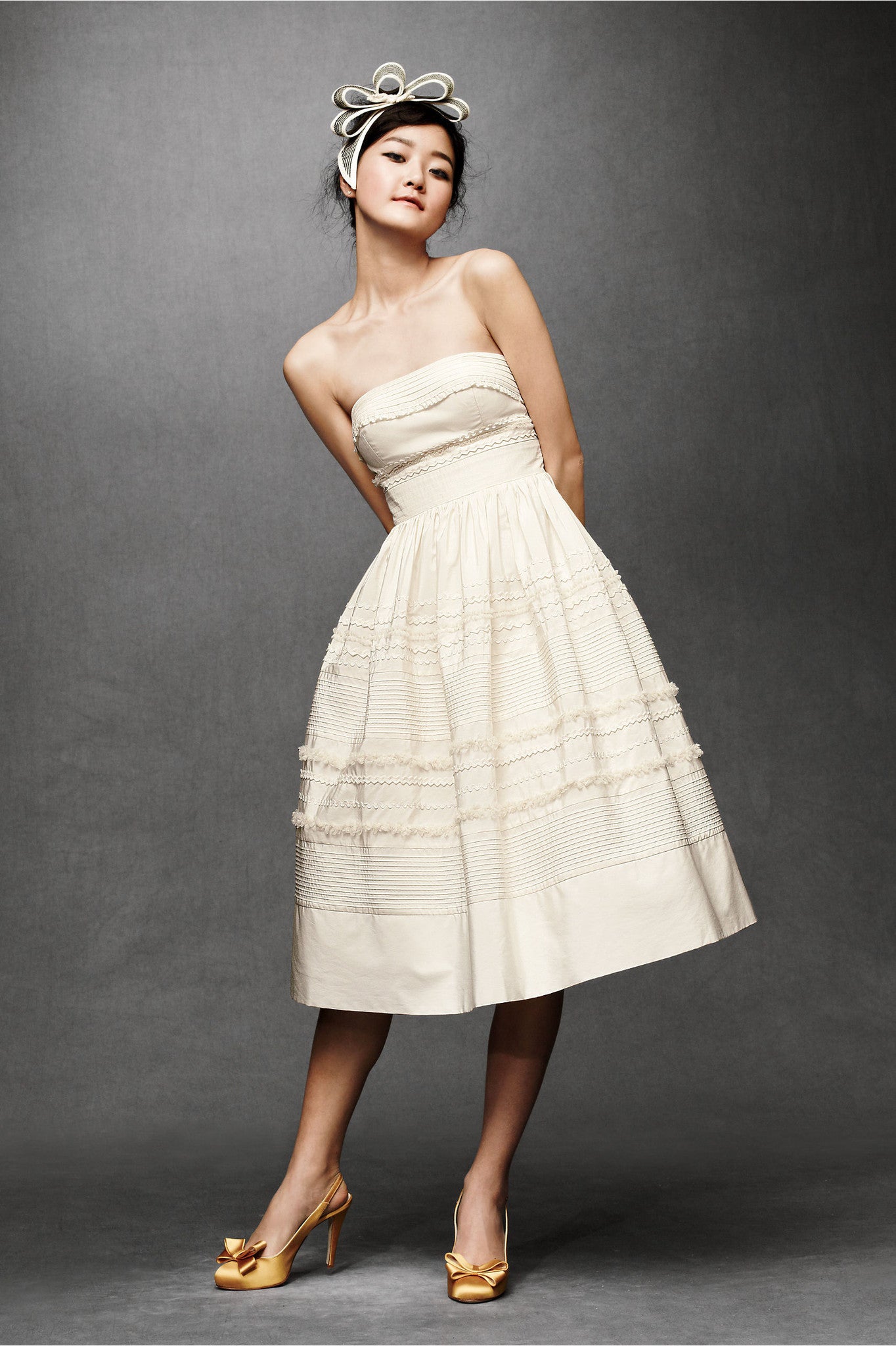 BHLDN Fondant Tea Dress - Elegant Floral Lace Midi Dress for Women | Perfect for Weddings, Bridal Showers & Special Occasions
