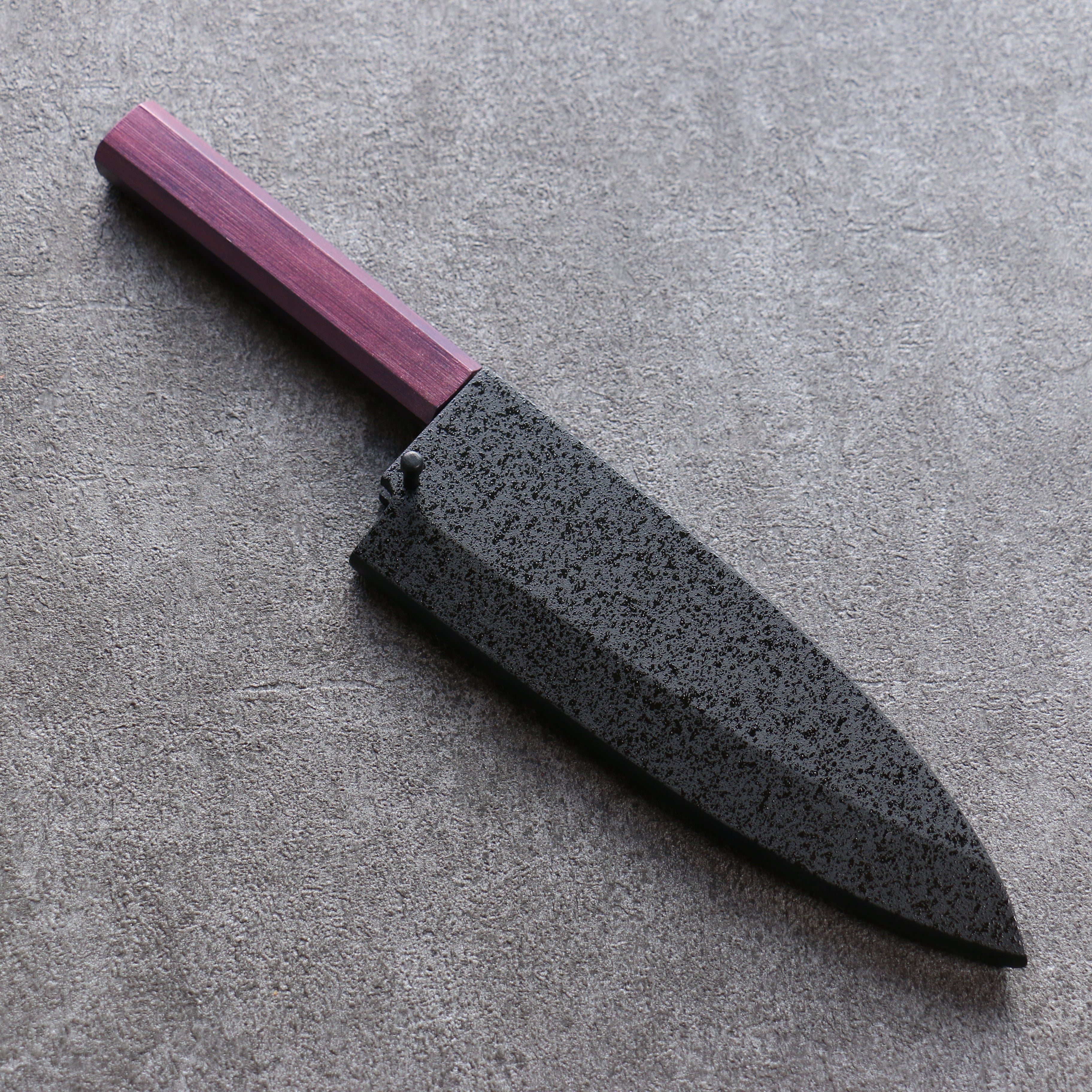 Premium Kuroshime Magnolia Sheath for 165mm Deba Knife - Handcrafted Plywood Pin by Kaneko - Perfect for Japanese Kitchen & Sushi Chefs