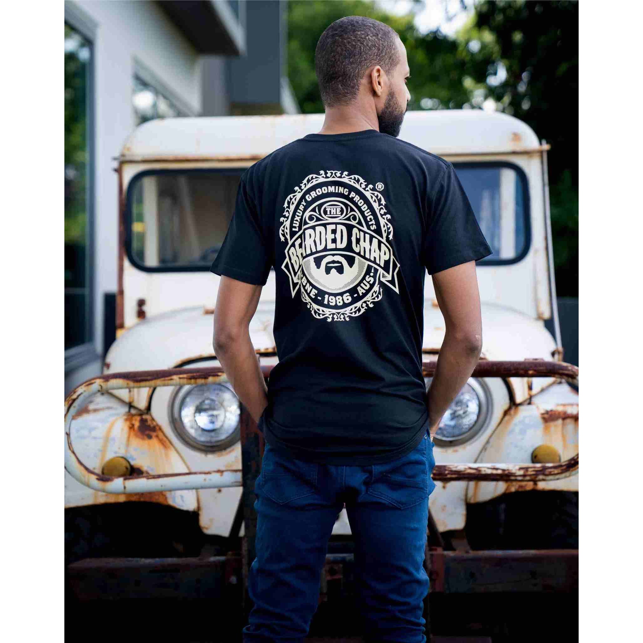 The Bearded Chap 10th Anniversary Trademark T-Shirt - Premium Cotton Tee for Men - Perfect for Casual Wear, Gifts & Special Occasions