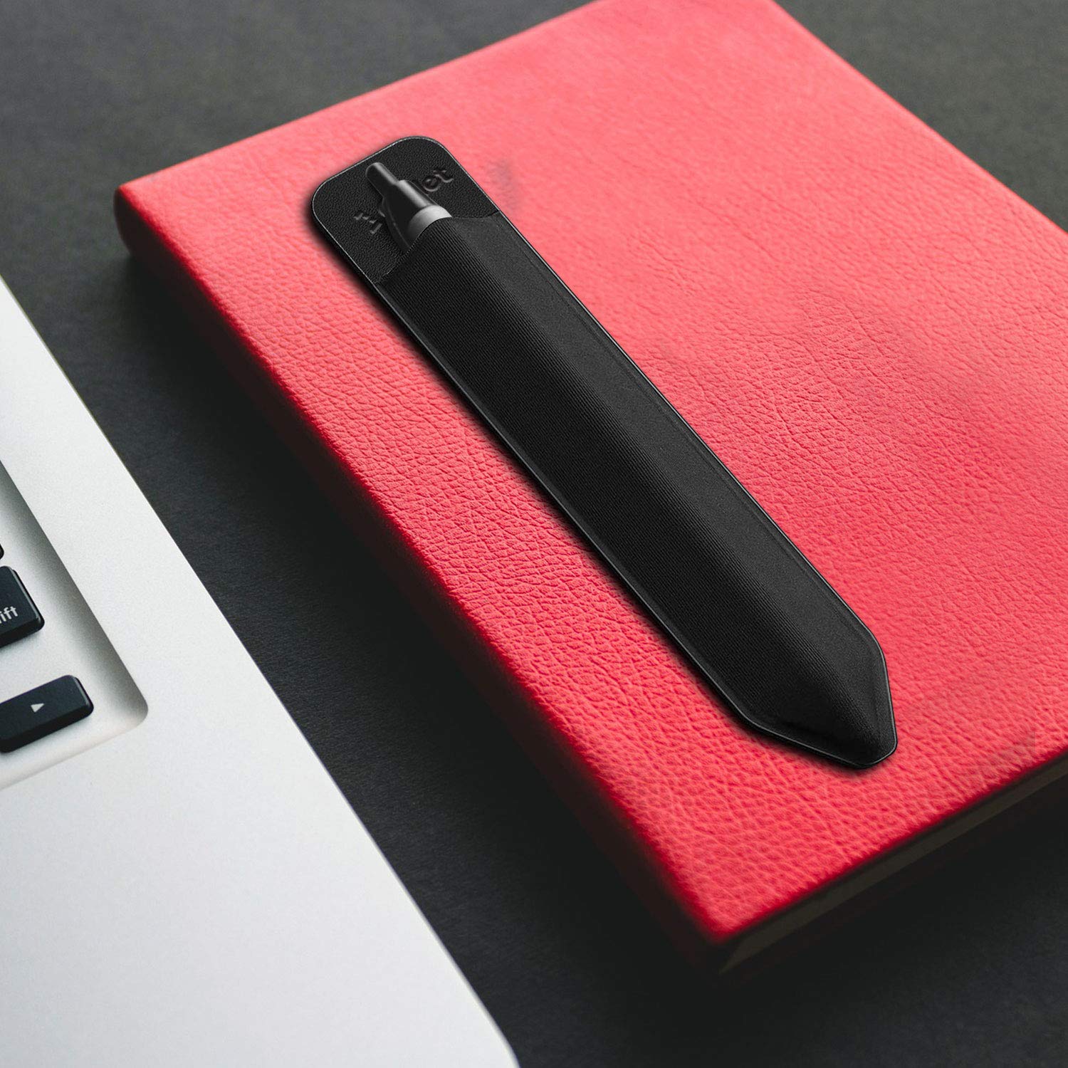 Stylus Pen Holder with 3M Adhesive - Elastic Pocket Sleeve for Apple iPad, iPad Mini, iPad Air, iPad Pro & Tablets (2-Pack) - Perfect for Office, School & Travel Organization