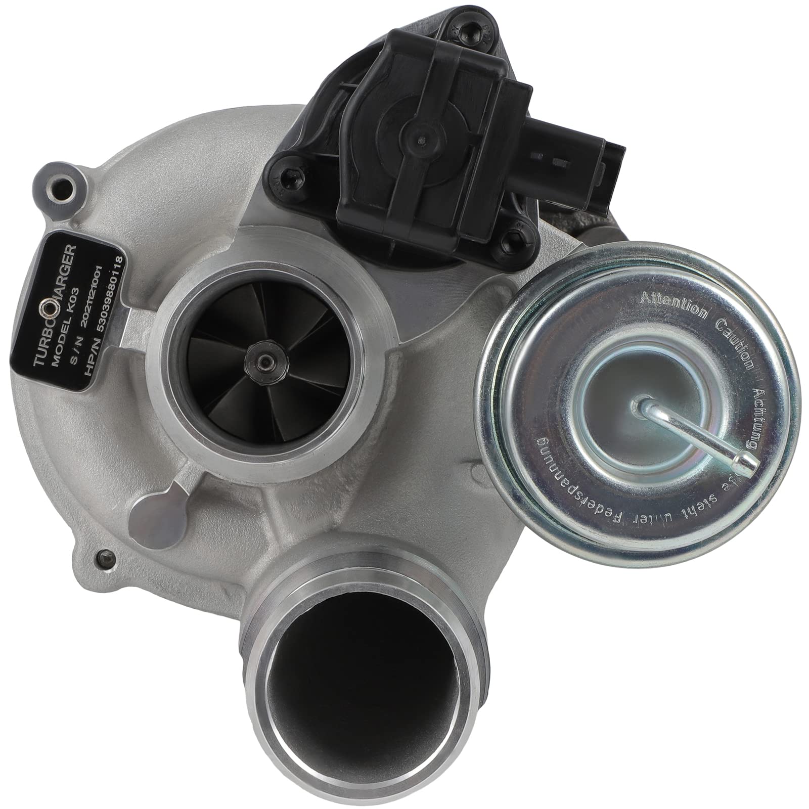 Ineedup K03 Turbocharger 53039880181 Compatible with Mini Cooper Clubman S R56 R57 R58 (2007-2016) - Replacement for 53039880163 & 53039880118 - High-Performance Turbocharger for Enhanced Engine Power & Acceleration - Perfect for Street Racing & Performance Upgrades
