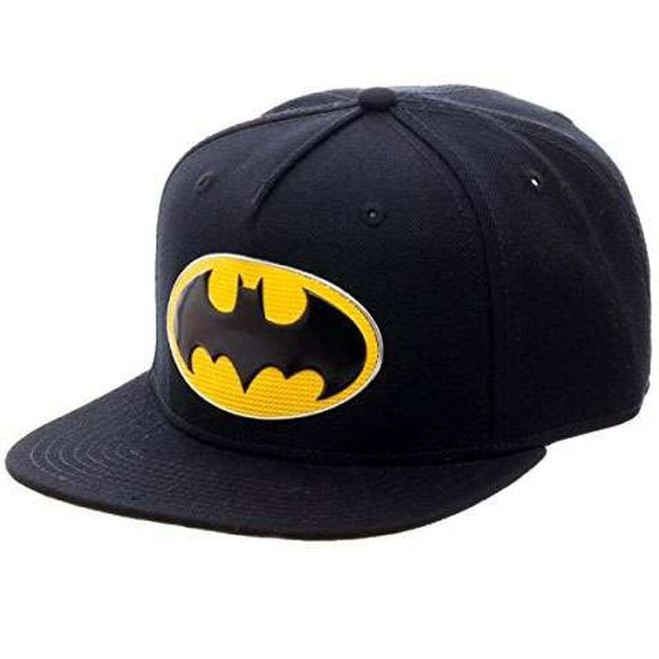 DC Comics Batman Logo Snapback Hat - Official Licensed Adjustable Baseball Cap for Men & Women - Perfect for Cosplay, Fan Events & Streetwear Fashion