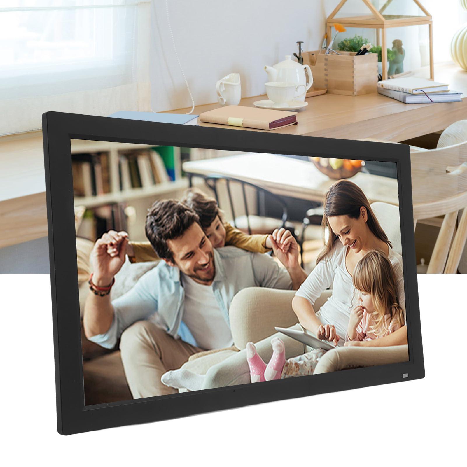 32GB Digital Picture Frame, 21.5 Inch Large HD Digital Photo Frame with 1920x1080 FHD Display & Remote Control - Electronic Picture Frame for Home Decor, Gift, Office, Wedding, Christmas (UK Plug) - Perfect for Displaying Family Photos and Digital Art