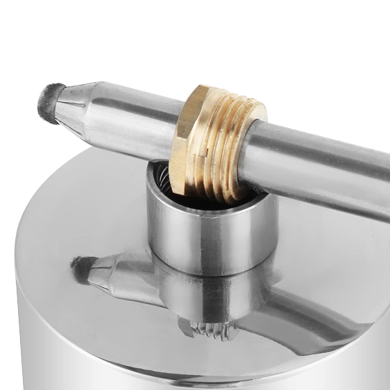 200ml 304 Stainless Steel Alcohol Lamp with Wick - Thickened Lab Burner for Biology, Chemistry & Dental Experiments | Perfect for Science Labs, Classroom Demonstrations & Professional Use
