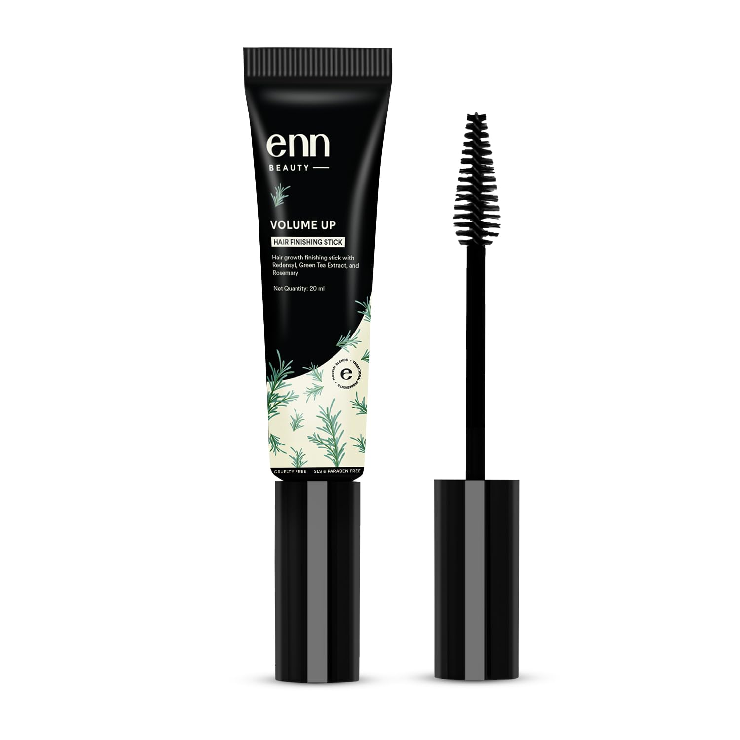 ENN Volume Up Hair Finishing Stick for Frizzy Hair - Anti Frizz Baby Hair Styler with Redensyl, Green Tea & Rosemary Extract for Hair Growth | Non-Sticky, Non-Greasy Formula | 20ml Travel Size | Perfect for Flyaways, Baby Hairs & Styling on the Go