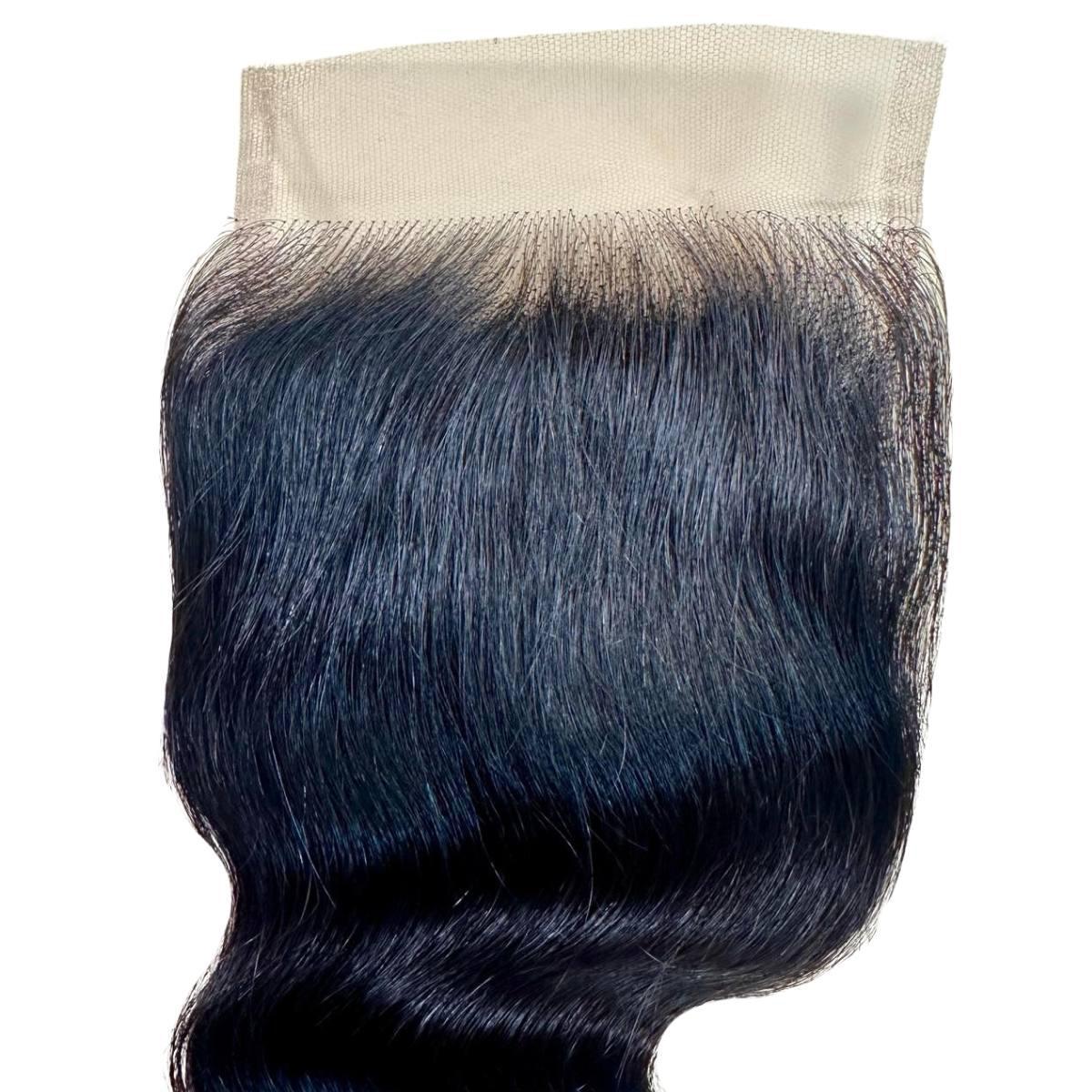Raw Body Wave 4x4 HD Lace Human Hair Closure - Natural Looking Hairpiece for Everyday Wear & Special Occasions