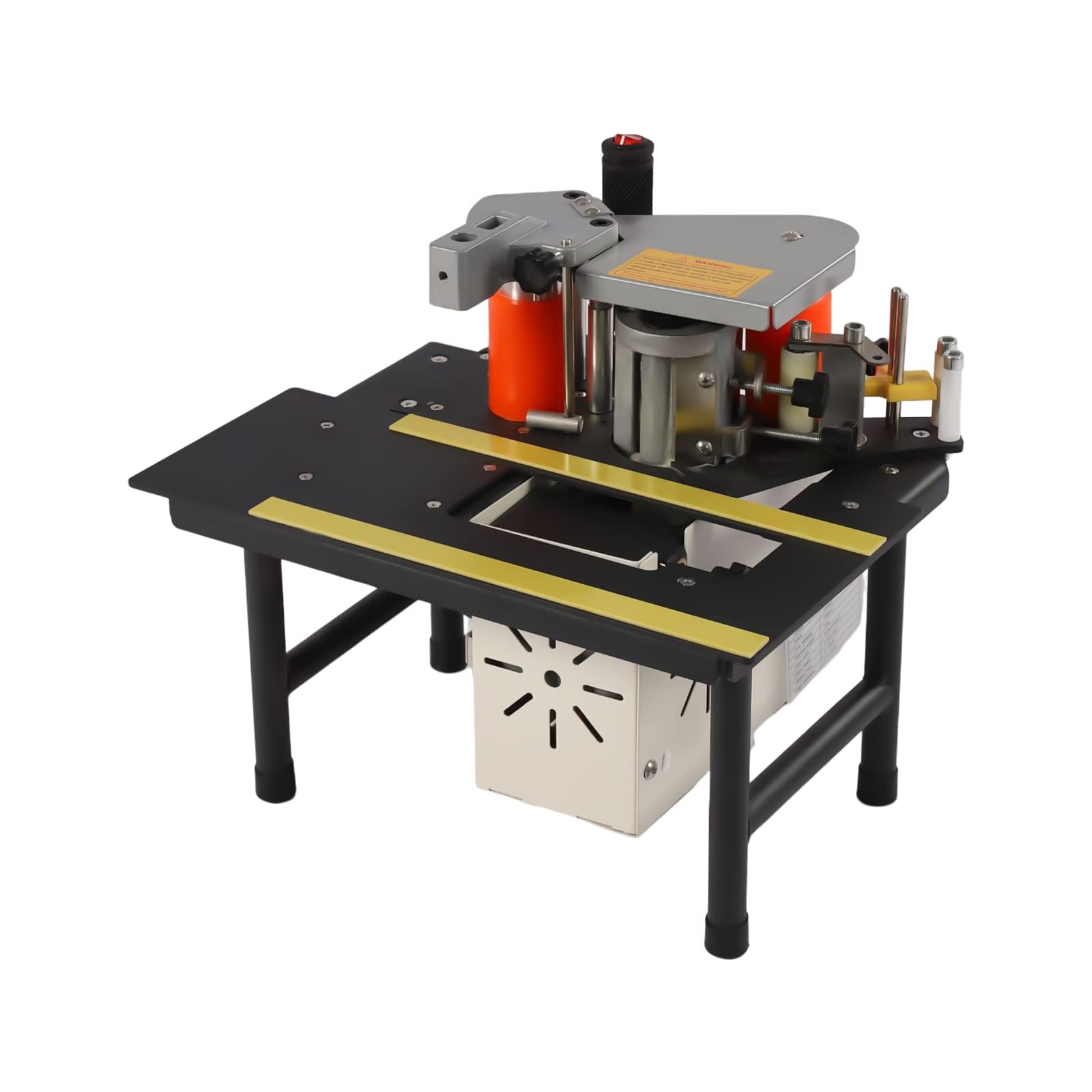 110V Portable Woodworking Edge Bander Machine - Double Side Gluing with 200g Glue Tank (120-180ºC Temp Control) for Straight & Curved Edges | Perfect for DIY Furniture, Cabinets & Home Improvement Projects