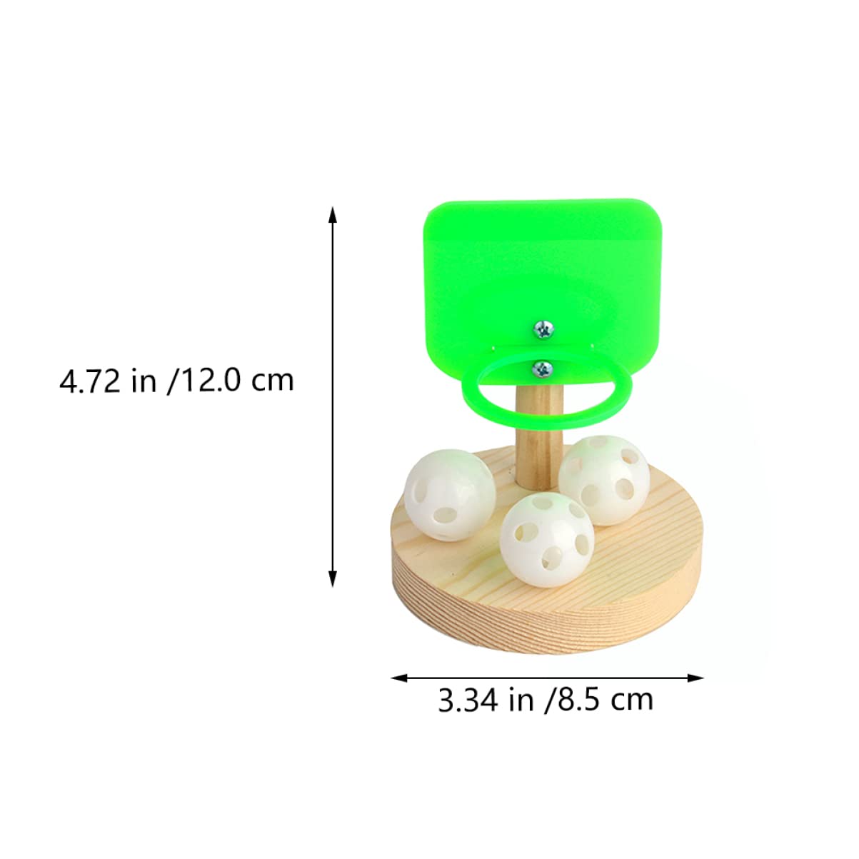 Balacoo 2 Sets Bird Basketball Toy - Parrot Shooting Hoop & Chew Training Toy for Small Birds - Interactive Plastic Puzzle Activity for Parakeets, Cockatiels, Lovebirds - Perfect for Cage Play & Mental Stimulation