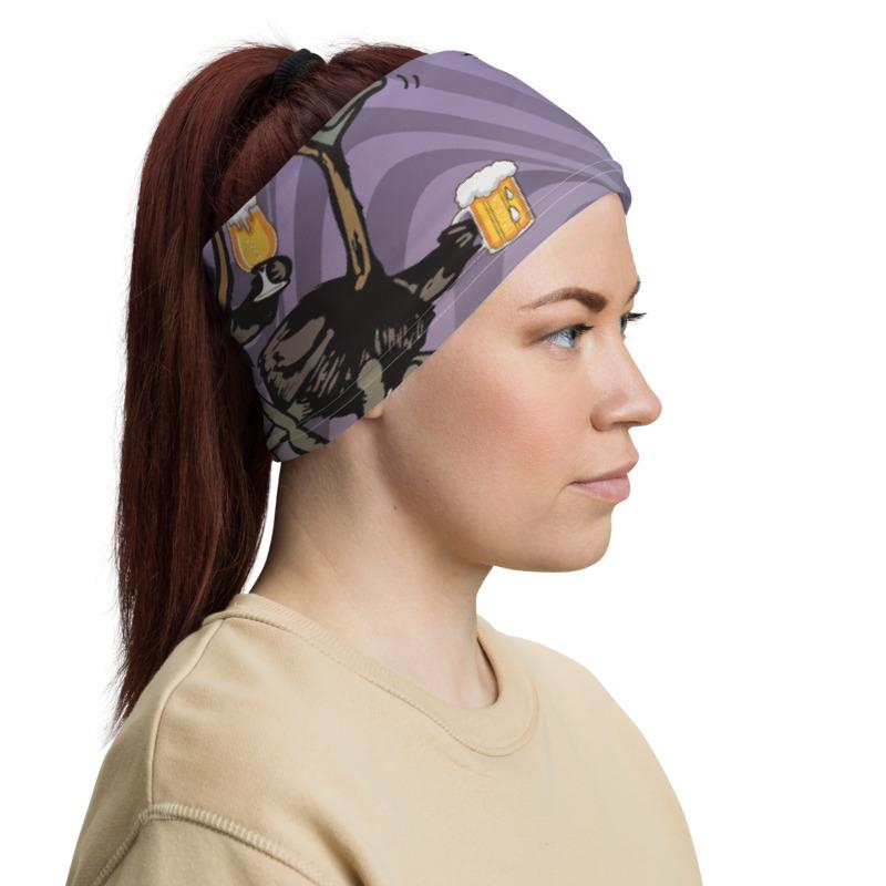 Flying Emus Rugby Neck Gaiter - Moisture Wicking UV Protection Face Cover for Outdoor Sports, Hiking & Winter Activities