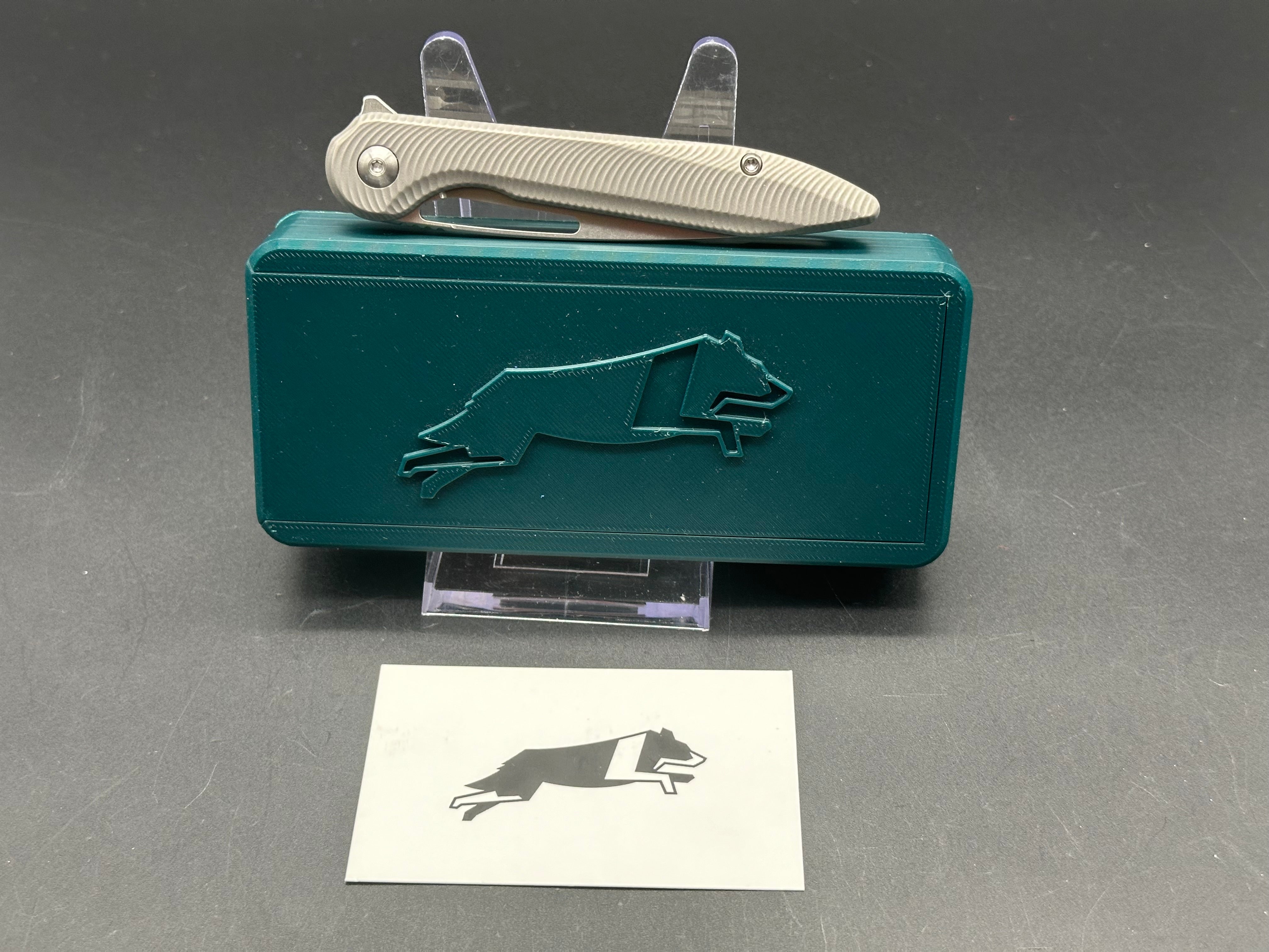Boos Blades Custom Aero Flipper Knife - Premium EDC Pocket Knife for Outdoor, Camping & Everyday Carry | Smooth Flipper Action & Durable Titanium Handle