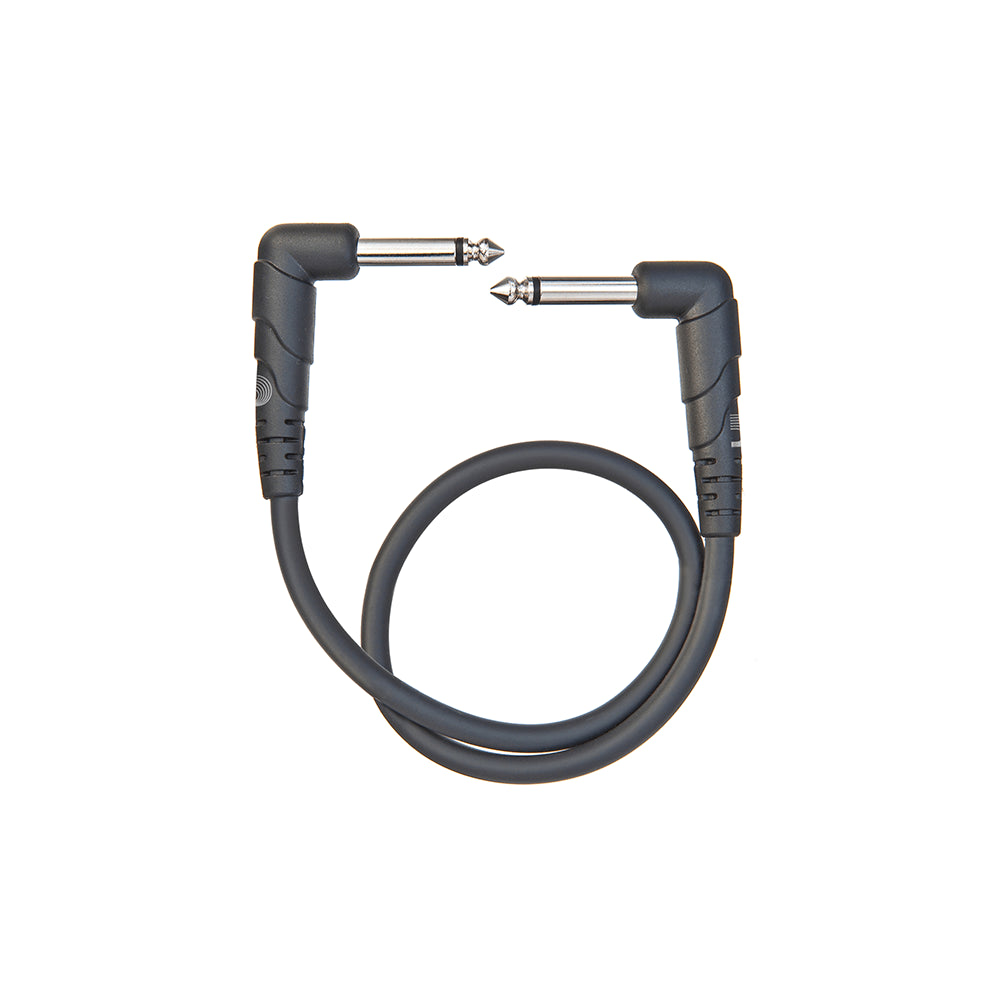 D'Addario PW CGTP 105 6-Inch Classic Series Instrument Patch Cable - Perfect for Guitar, Bass, and Audio Equipment Connections