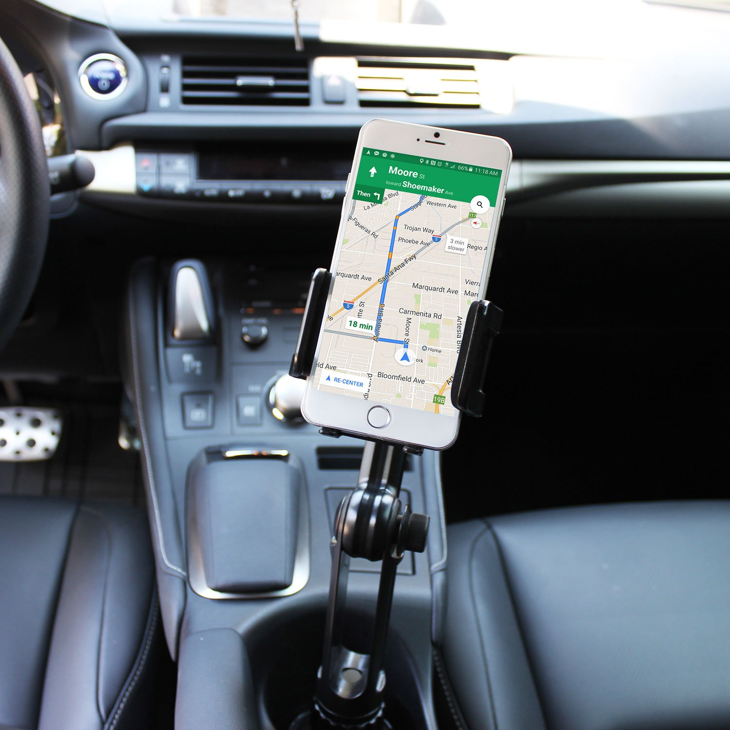Universal Smartphone Cup Holder Mount - 13