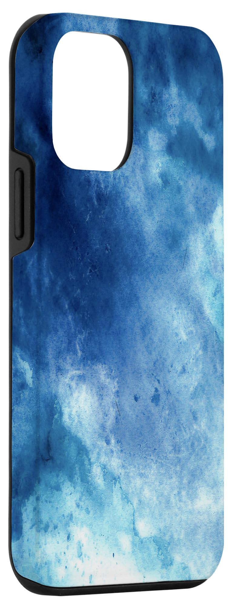 iPhone 12 Mini Blue Psychedelic Tie Dye Case - Trendy Protective Cover for Everyday Use, Travel & Style