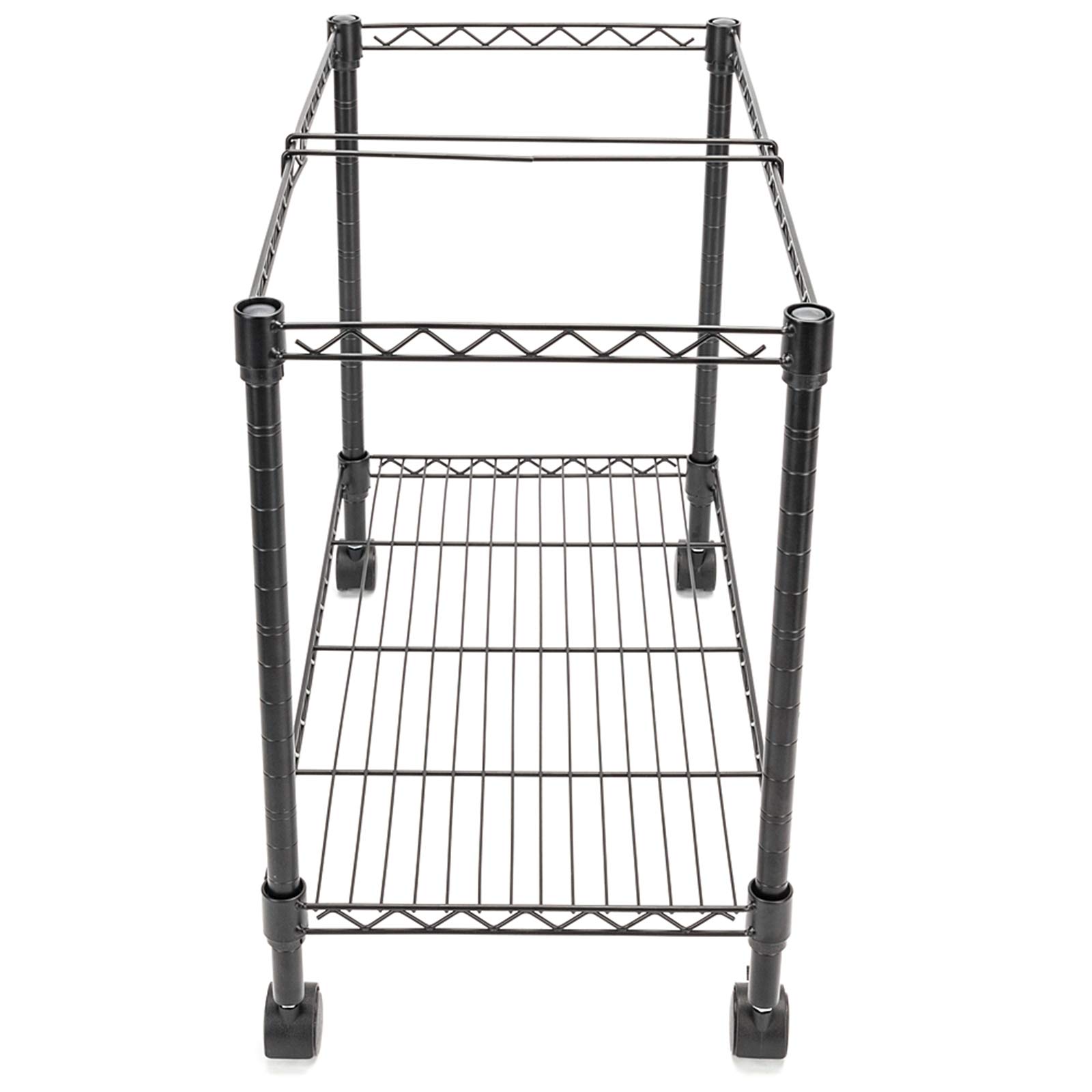 Ochine Mobile Wire Filing Cart - Portable Rolling File Cart with Metal Frame for Letter/Legal Size Documents | Compact Storage Solution for Office, Home & Classroom | 1/2-Tier Organizer