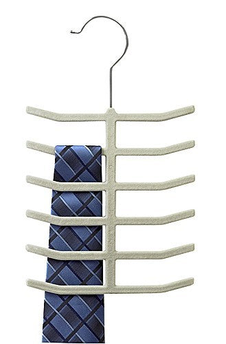 Slim Line Tie Hanger - Space Saving Closet Organizer for Neckties, Belts & Scarves | Perfect for Home, Office & Travel Organization