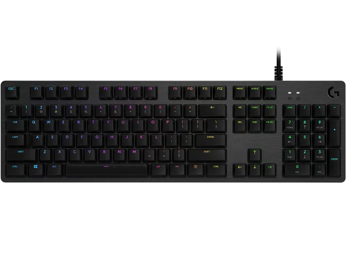 Logitech G512 Mechanical Gaming Keyboard with GX Brown Tactile Switches - Perfect for PC Gaming, Typing & Office Work