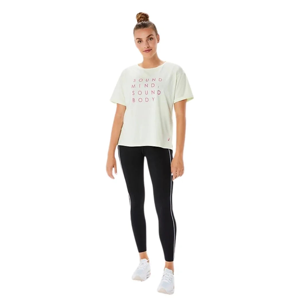 ASICS Women's Relaxed Fit Graphic Training T-Shirt - Soft Cotton Comfort Tee for Workouts, Gym & Casual Wear