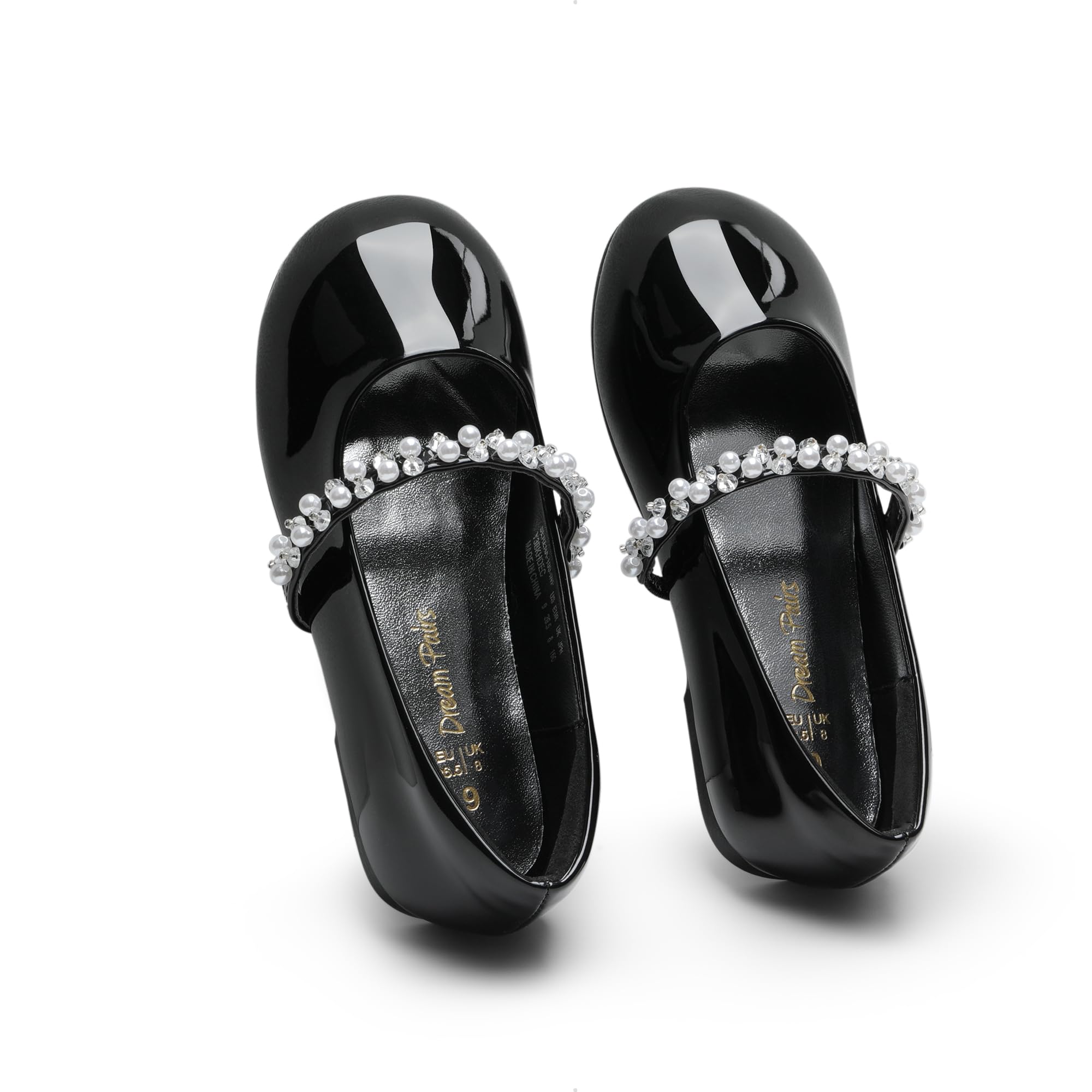 DREAM PAIRS Girls Mary Jane Dress Shoes - Ballet Flats for Toddler, Little Kid & Big Kid - Comfortable & Stylish for Wedding, Party, School & Special Occasions