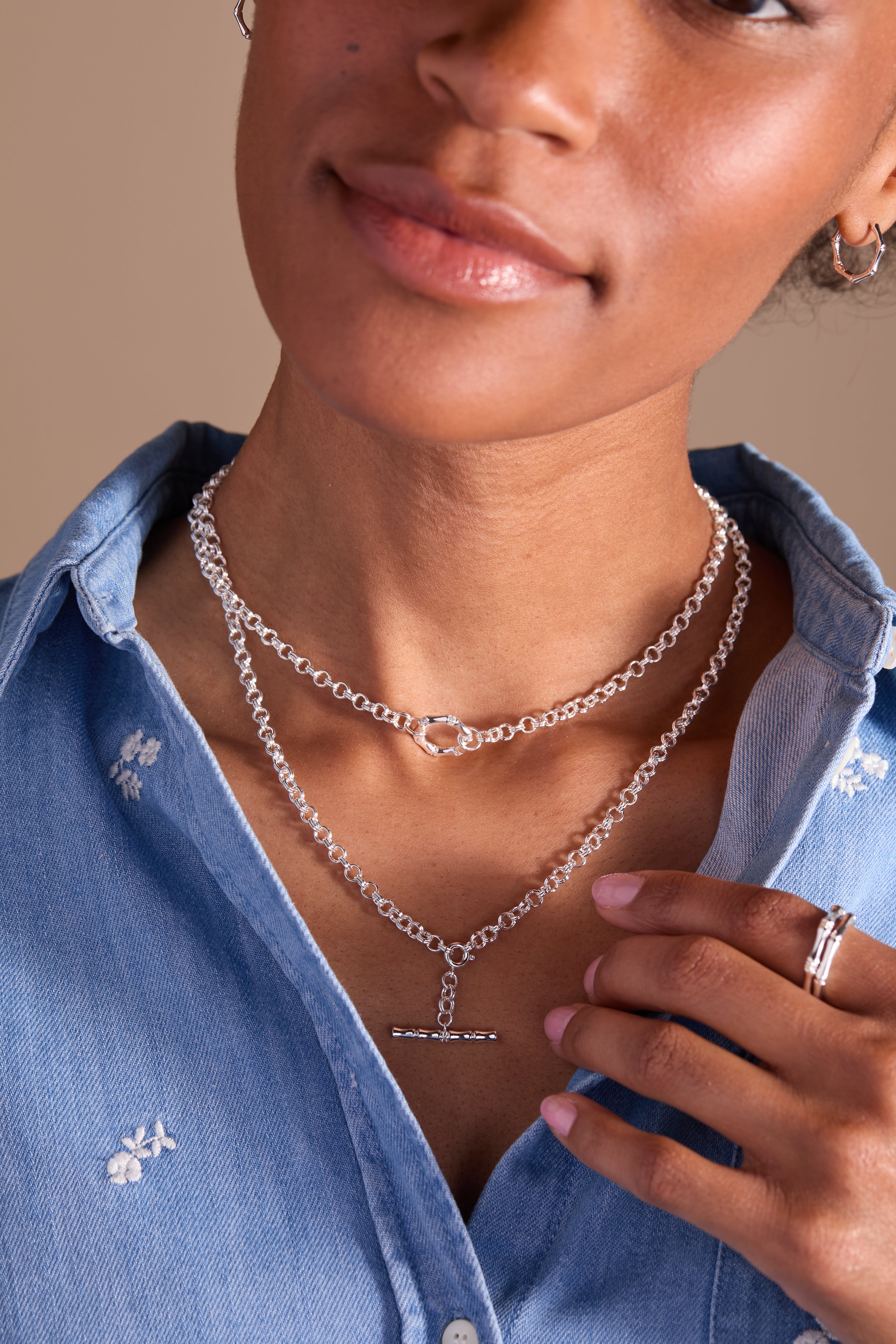 Eco-Friendly Bamboo Convertible Necklace & Bracelet Set - Adjustable & Stylish Jewelry for Women - Perfect for Everyday Wear, Gifts & Boho Fashion