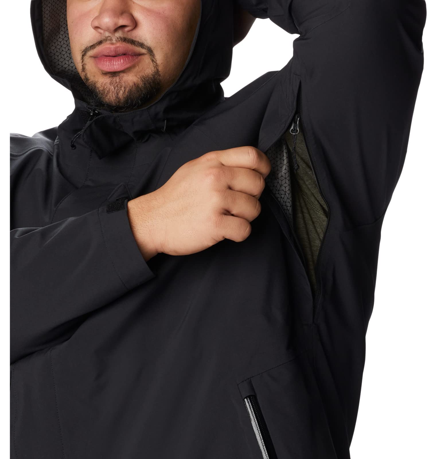 Columbia Men's Earth Explorer Waterproof Hiking Shell Jacket - Lightweight & Breathable for Outdoor Adventures, Camping, and Travel